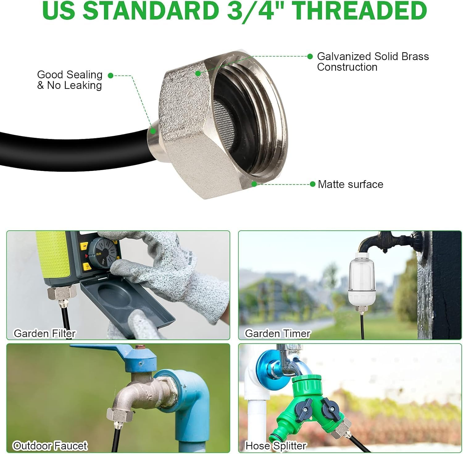 Stainless Steel Outdoor Misting Fan Kit for a Cool Patio Party Garden Breeze.Water Mister Spray for Cooling Outdoor,Detachable Brass Misting Nozzle,26Ft Misting Line + Fit to Any Outdoor Fan