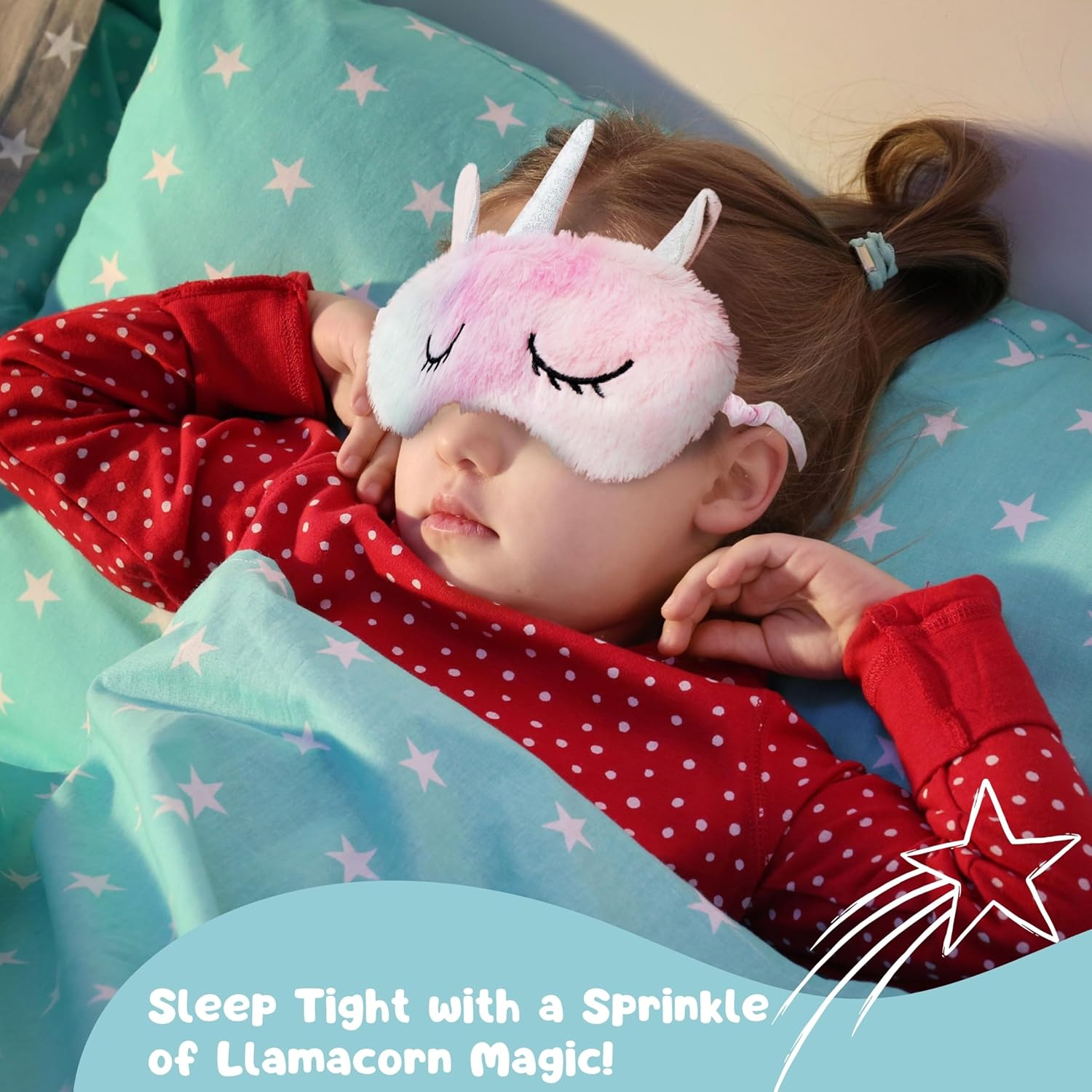 Kids Pamper Sets for Girls - Unicorn Eye Sleep Mask, 7Th Heaven Kids Face Mask, Kids Lip Balm, Bath Bomb, Unicorn Bath Sponge and Satin Scrunchie image number 6