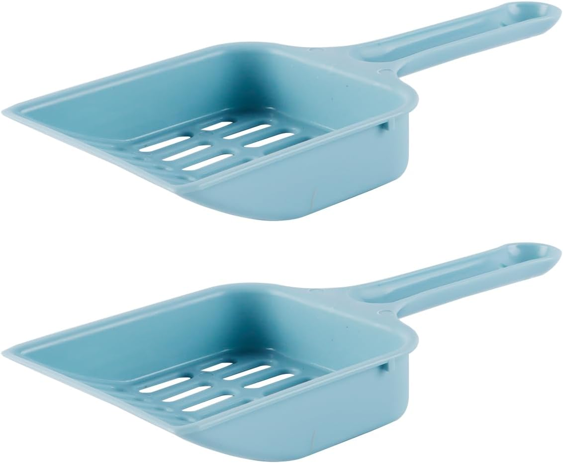 Orivin 2 Pcs Cat Litter Scoop Set Strong Plastic Poop Scooper Handy Sand Sifter Cleaning Tool for Litter Box Tray image number 3