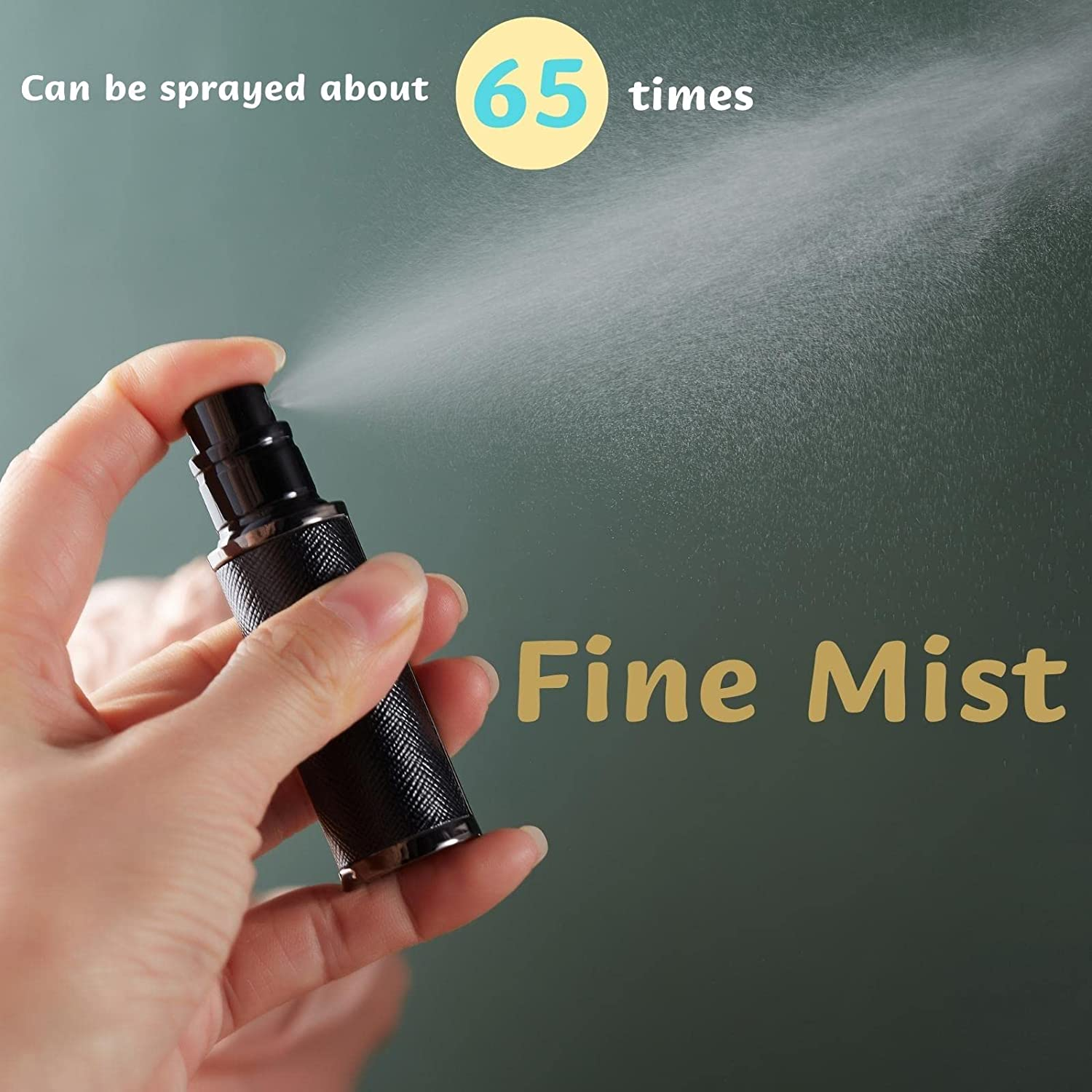 VVGAOGES Perfume Atomiser,Portable Refillable Empty Perfume Spray,Mini Perfume Bottles Empty for Travel 5 Ml (Yb-White) image number 2