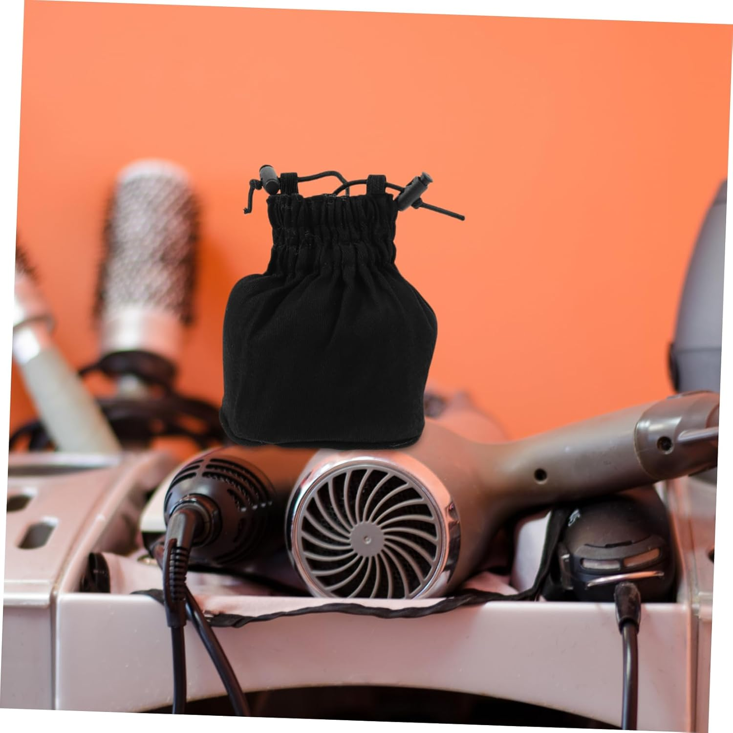 Canvas Hair Dryer Diffuser Cover for Wet and Dry Hair with Durable Easy Clean Material Portable Styling Accessory for Salon Home and Travel Use image number 6