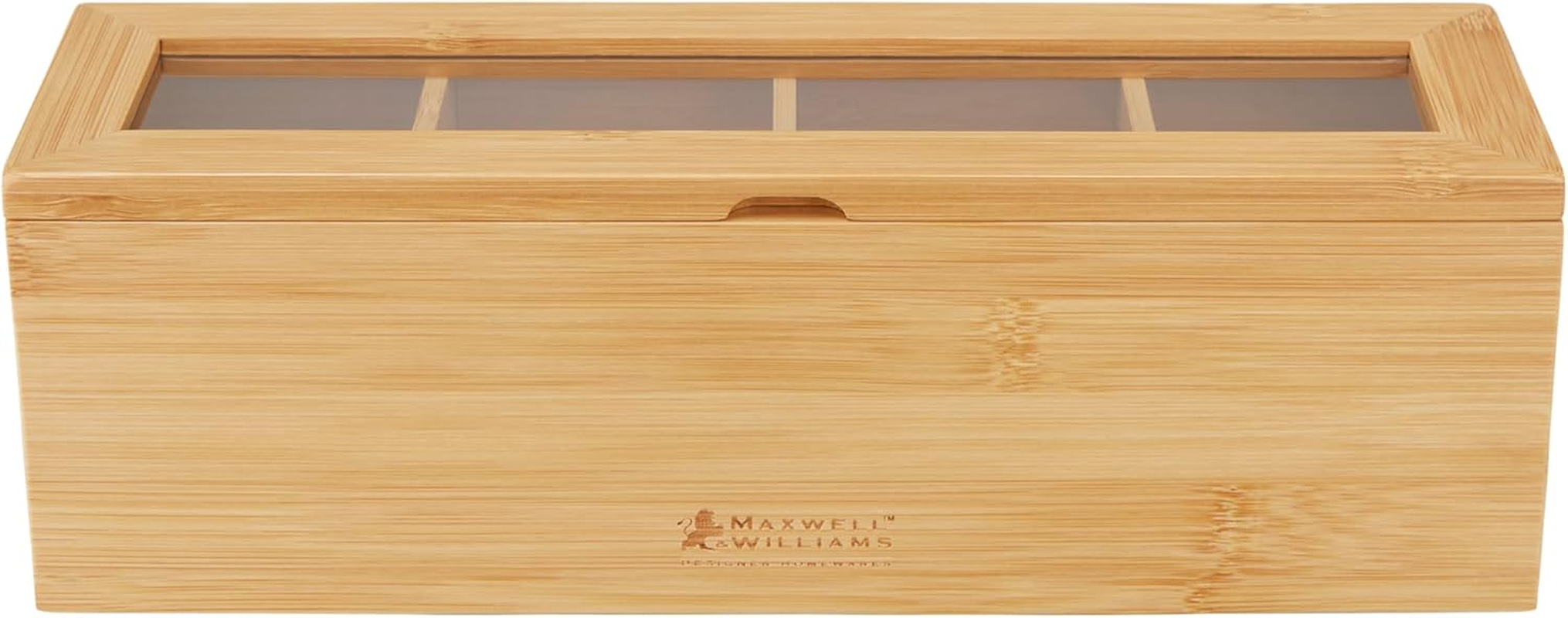 Maxwell & Williams Evergreen Bamboo Tea Box, Size 29.5 X 9 X 9.5 Cm