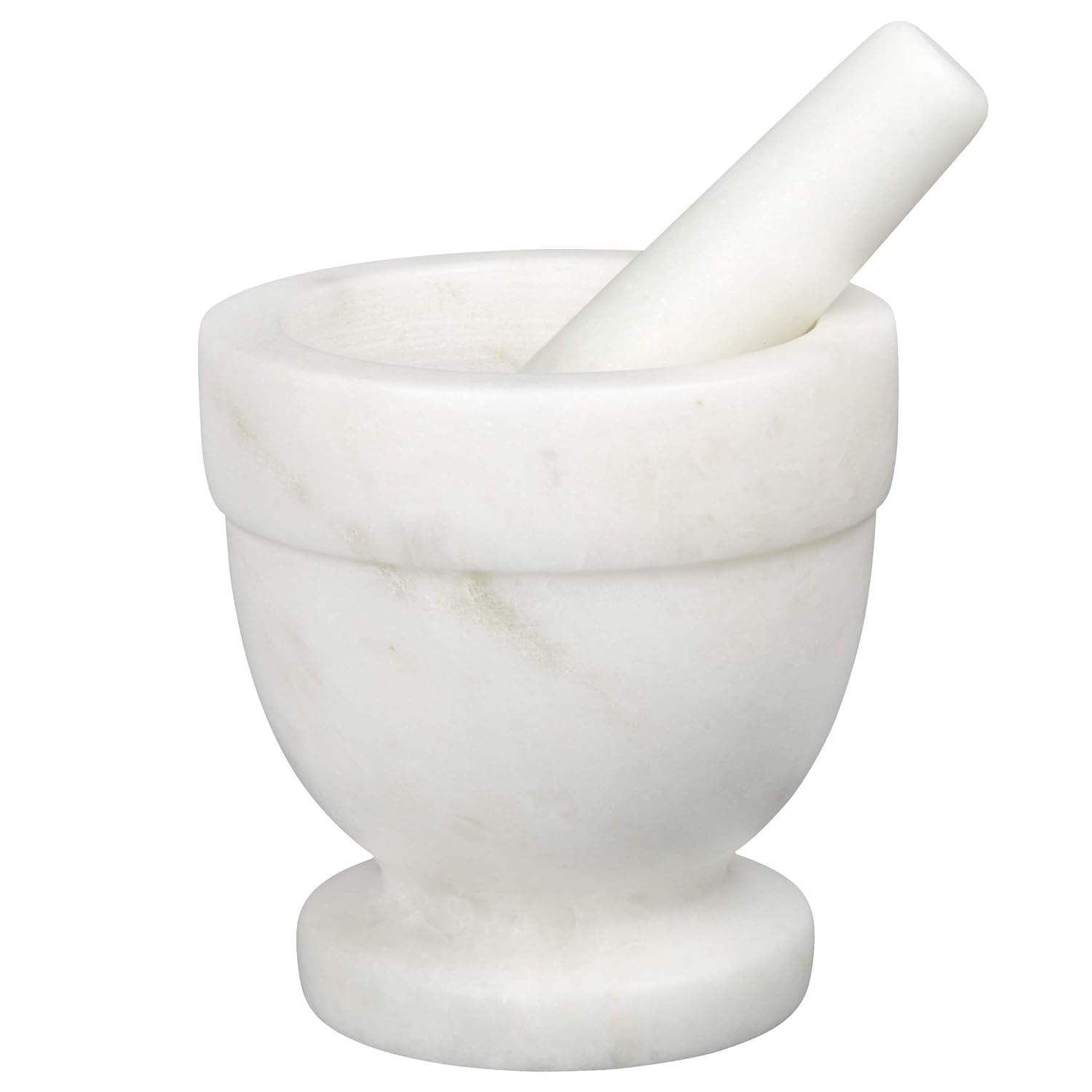 Handcrafted Mortar and Pestle &ndash; Solid Stone Grinder for Spices and Herbs &ndash; Artisan Carved from Yushan Marble, Elegant and Durable for Everyday Cooking image number 1
