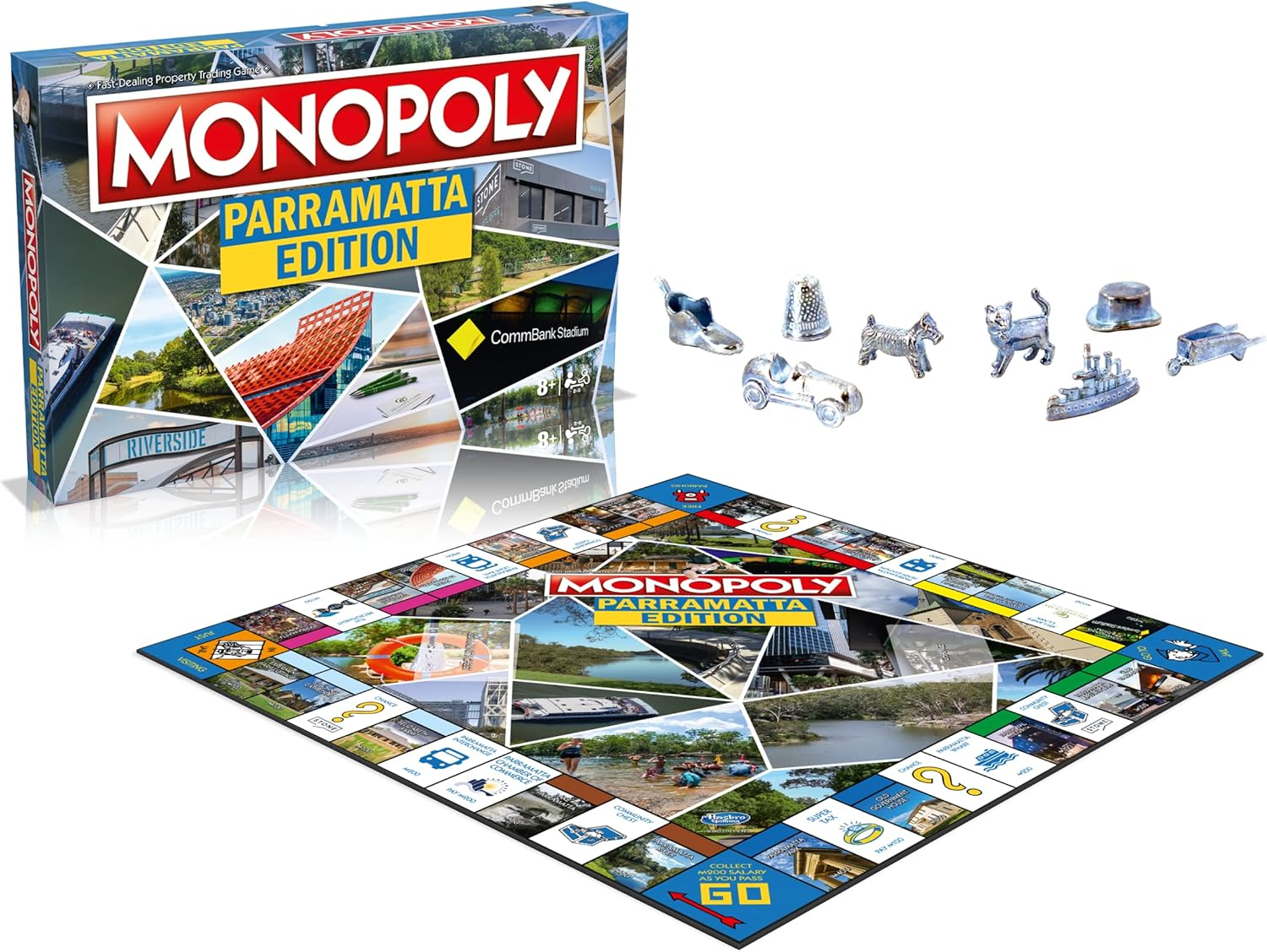 Monopoly: Parramatta Edition Board Game, Australia, New South Wales, One Size (WM03797-EN3-6) image number 3