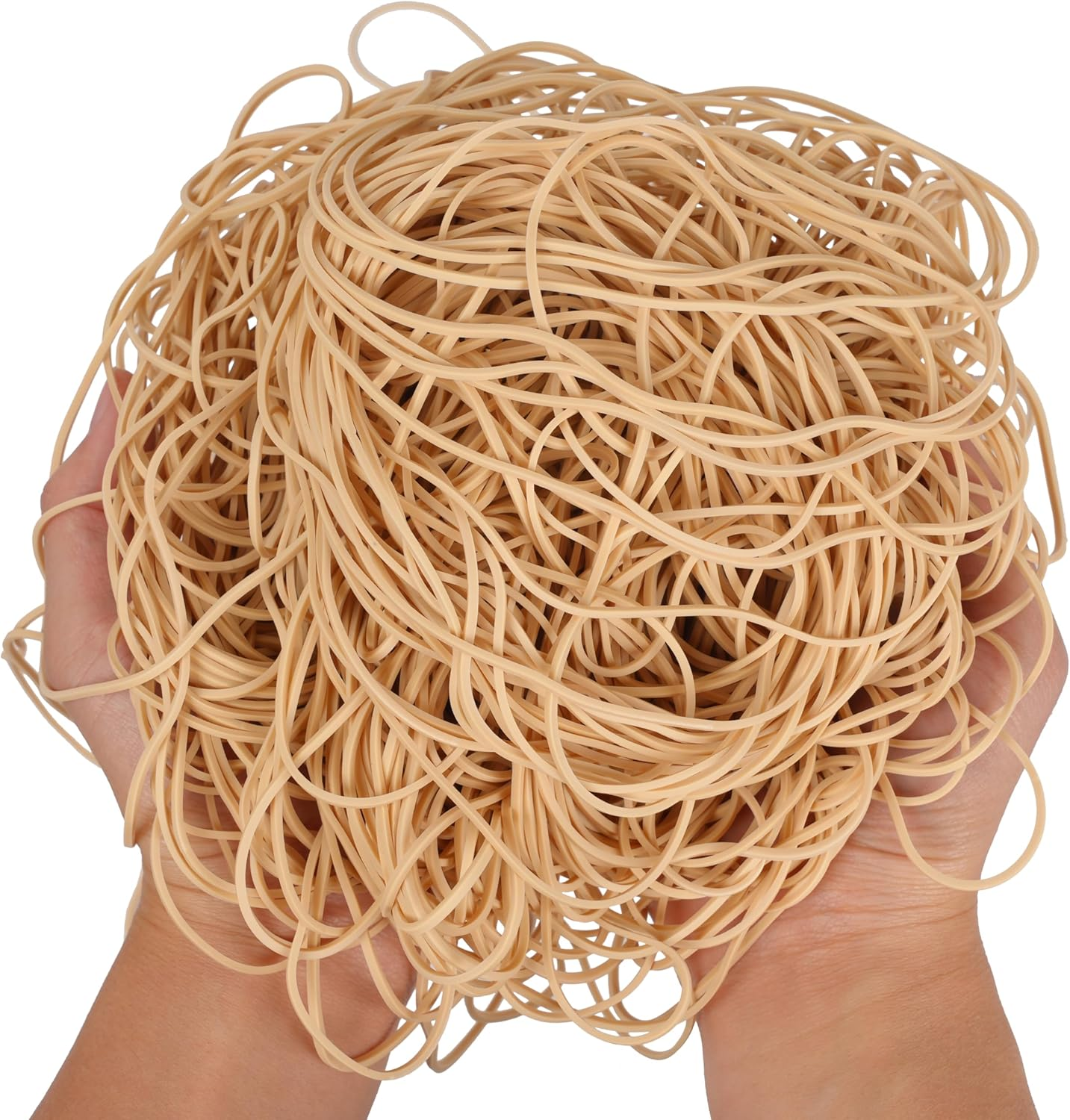 Rubber Bands 7 Inch/200Mm Garbage Can Bands Elastic Beige Large Size #117A 200Grams Trash Can Rubber Bands Elastics Bands image number 3