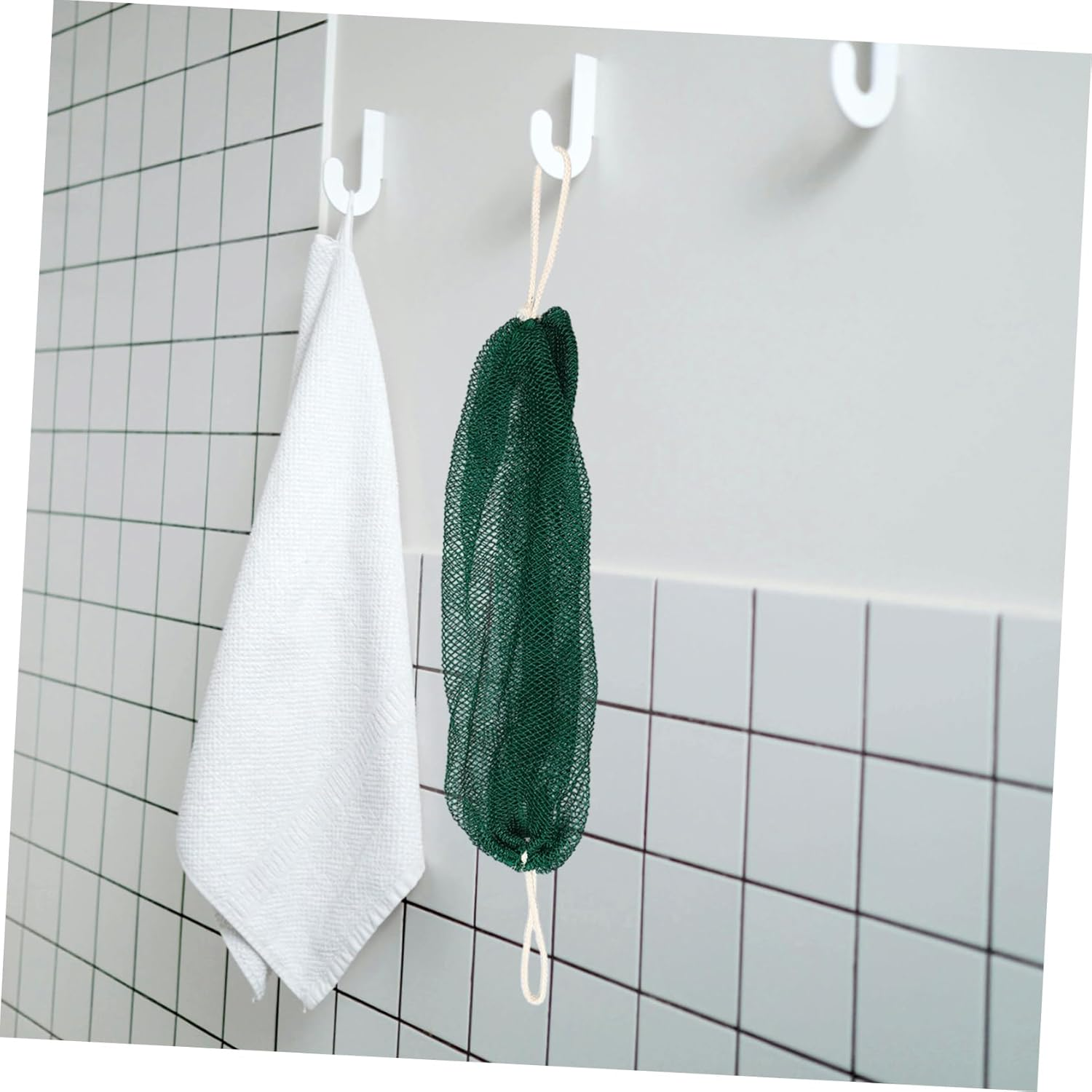 UTHCLO 2Pcs African Net Bath Sponge: Exfoliating Shower Back Scrubber - Long African Exfoliating Net Washcloth Bath Sponge for Women Men image number 2