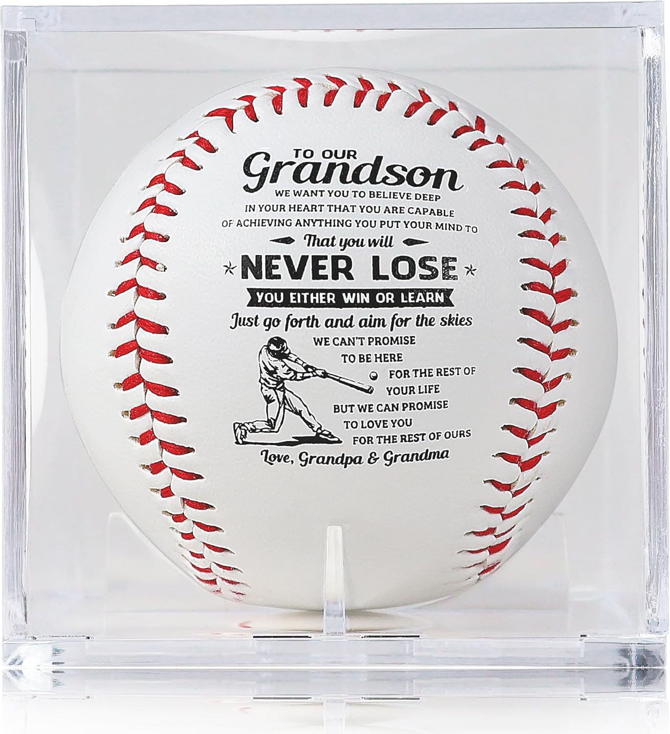 SYNGUCK Birthday Baseball Gifts for Youth, Teenage Boys,Christmas Graduation Baseball Gifts for Grandson from Grandma,Grandpa,For Son from Mom,Dad，Personalized Baseball Gifts image number 3