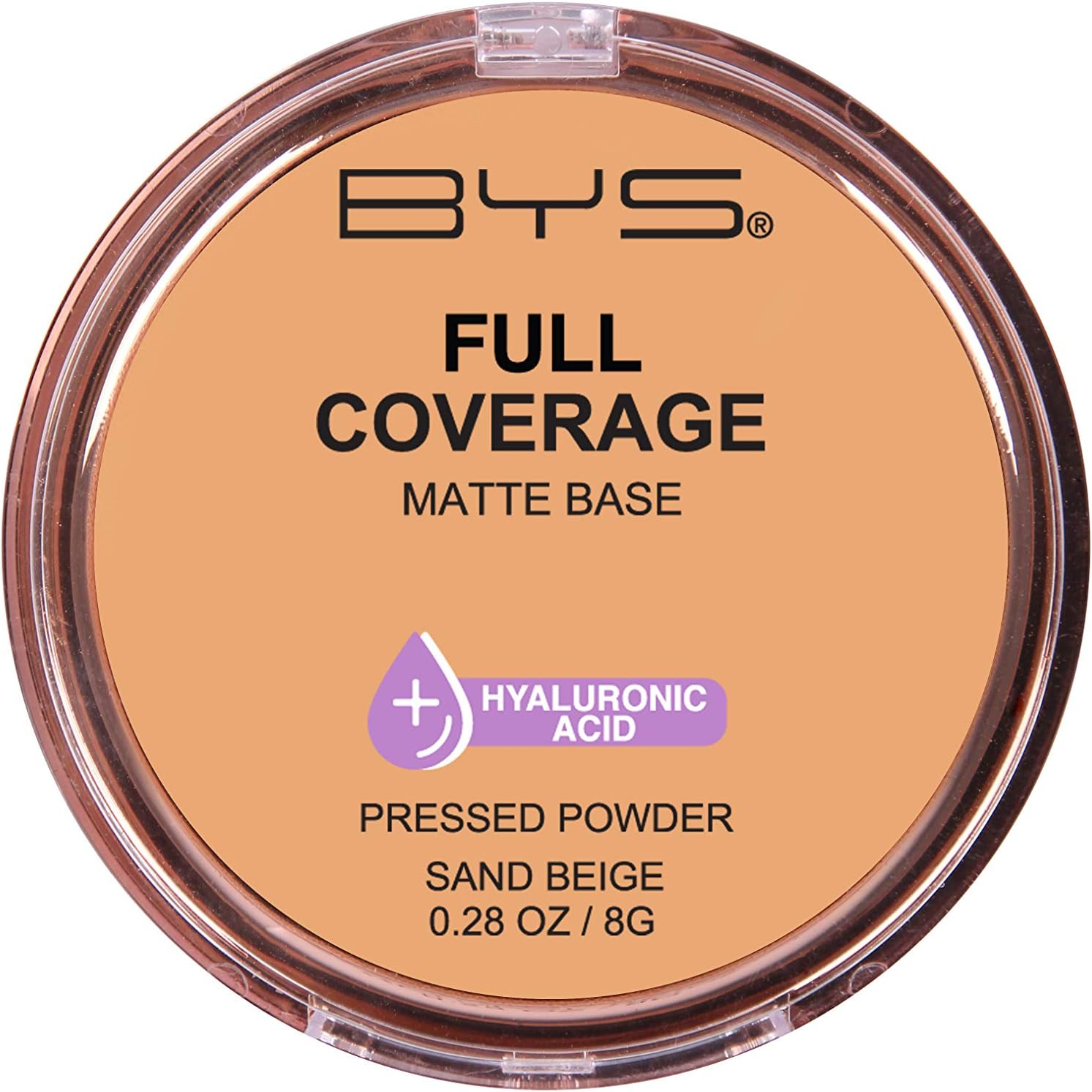 BYS Full Coverage Pressed Powder, Medium Beige, 1 Count image number 6