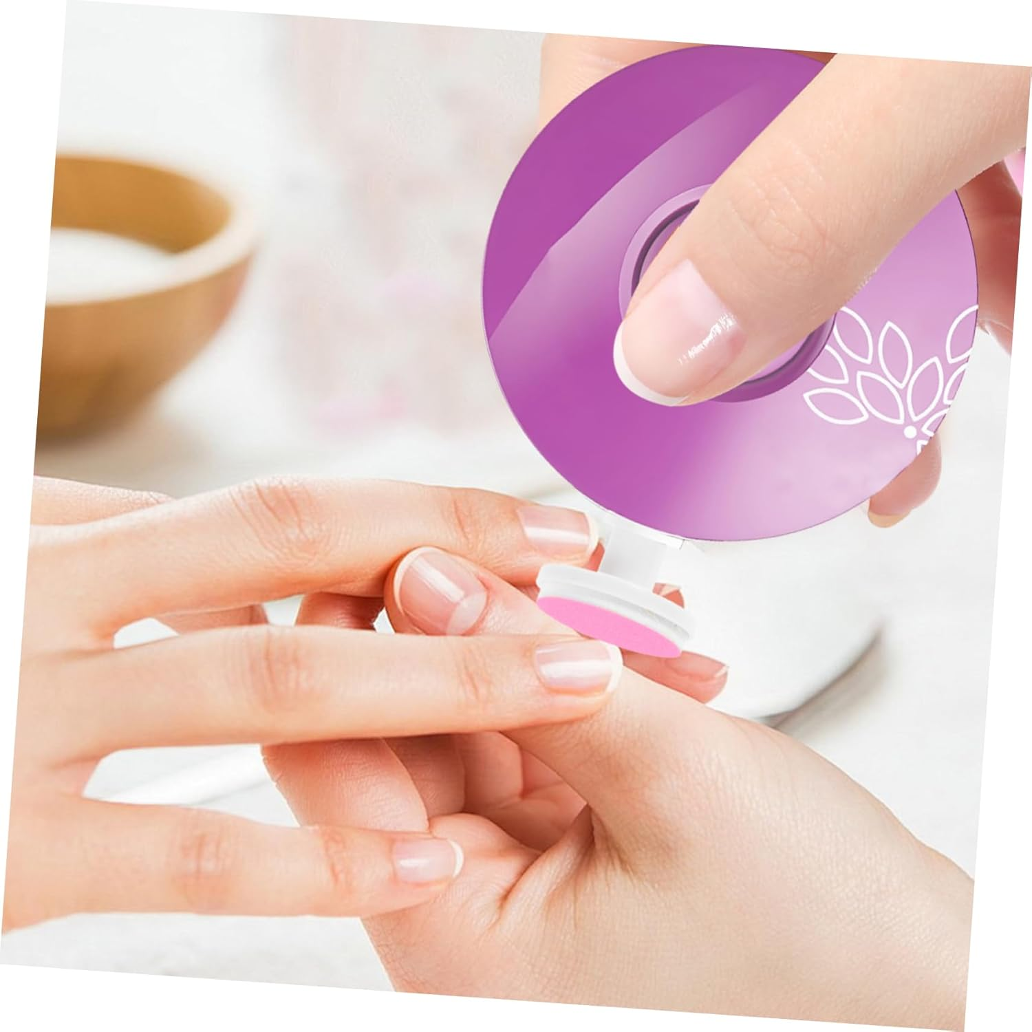 IWOWHERO 6Pcs Universal Nail Grinding Replacement Heads Fine Nail Polish Grinding Heads for Safe Electric Nail File Replacement image number 2