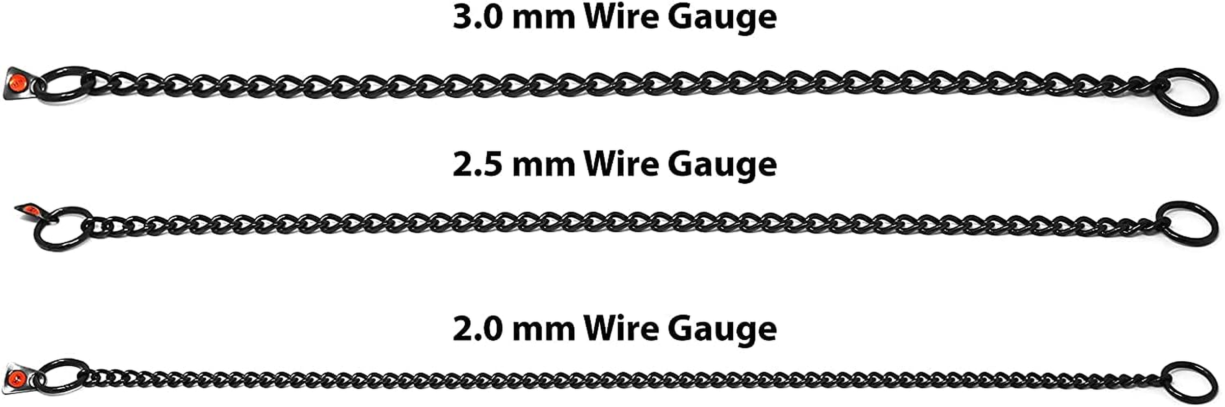Herm Sprenger Black Stainless Steel Choke Dog Training Collar with a Training Clicker No-Pull Slip Chain for Small Medium Large Dogs for Easy Control Chain Collar Made in Germany 3Mm 60In (24Cm) image number 6