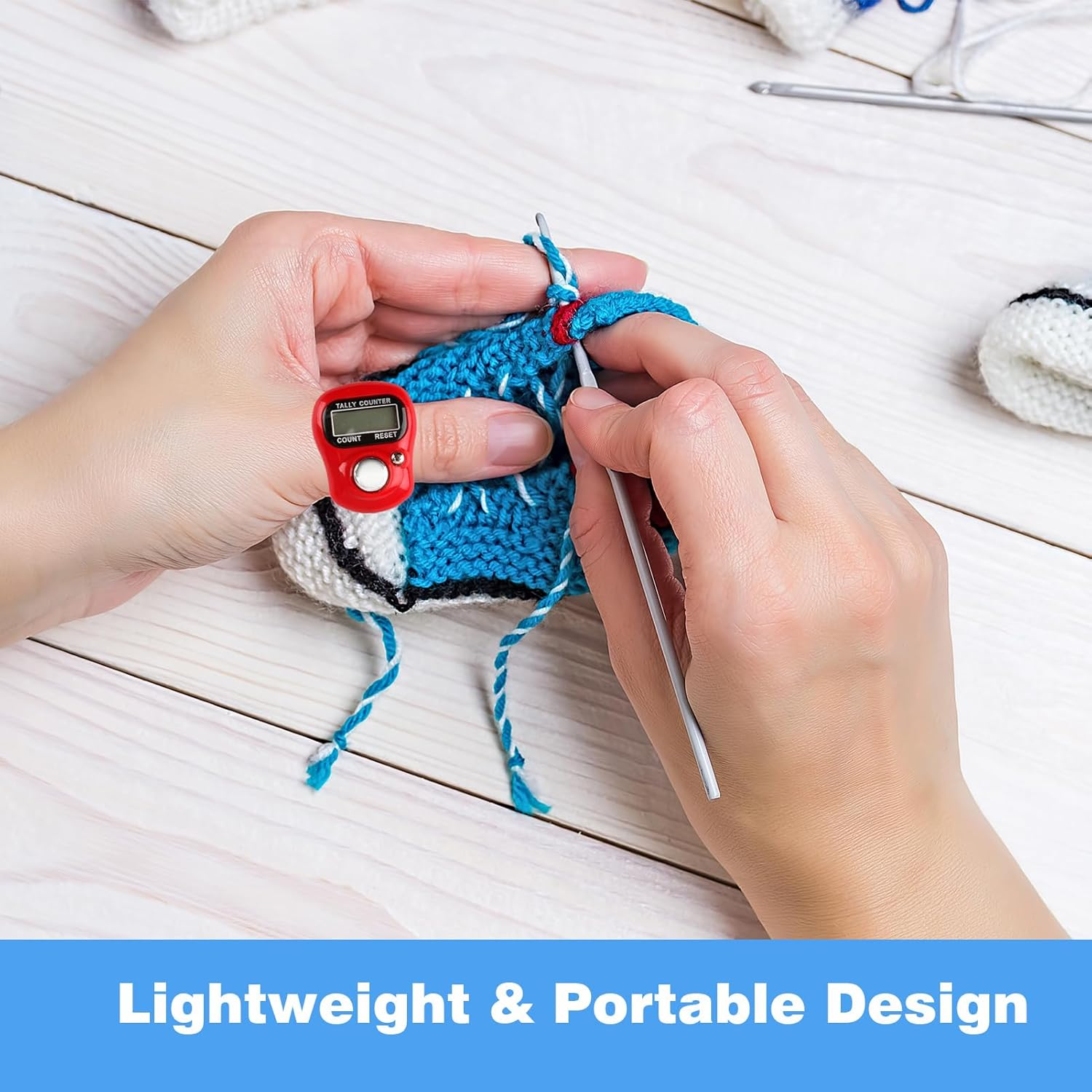 Clicker Counter, Counters, Electronic Finger Tally Counter, 8 Pcs Electronic Finger Tally Counter Mini LCD Digital Display Handheld Pitch Clicker, Mini LCD Digital Display Tally Counter image number 3