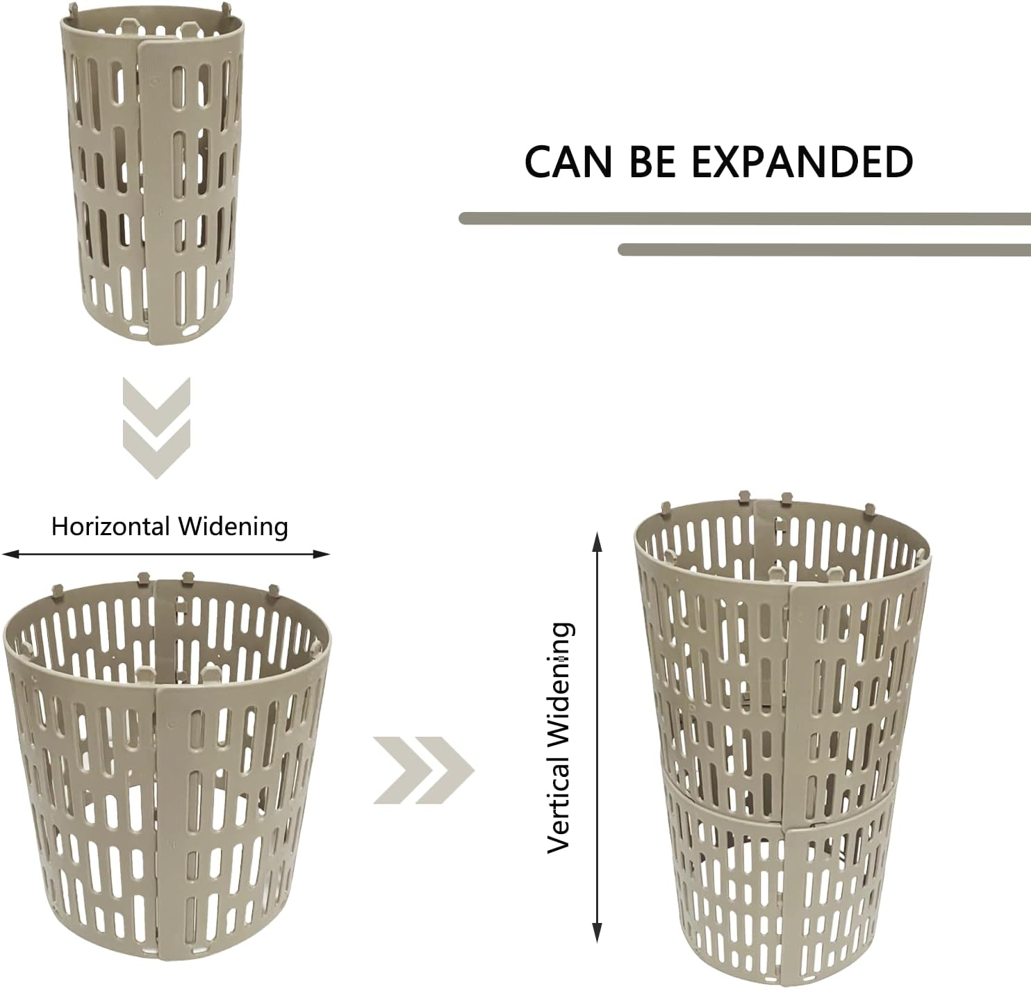 6 Tree Trunk Protectors, Expandable Nursery Net Bark Protective Cover, with 40 Connectors, Suitable for Plant Protection Devices Such as Trimmers, Lawn Mowers, and Rodents (Gray Brown) image number 1