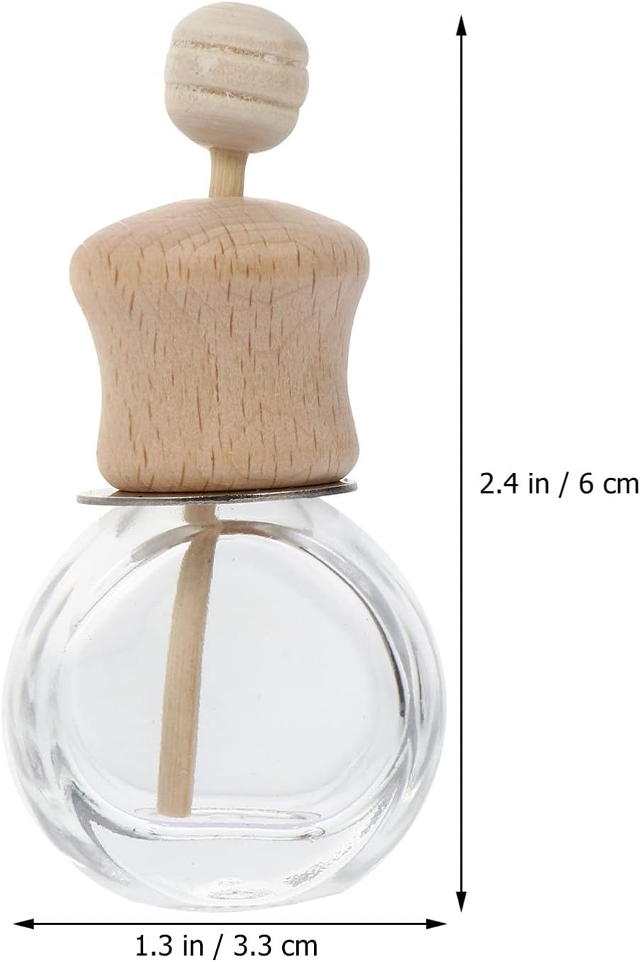 Small Glass Bottles for Car Air Freshener Essential Oil Diffuser Car Vent Perfume Holder image number 6