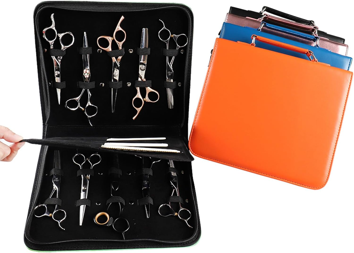 ASHLUYAK Salon Hairdresser Comb Barber Scissors Storage Hairdressing Scissors Storage for Professional Scissors