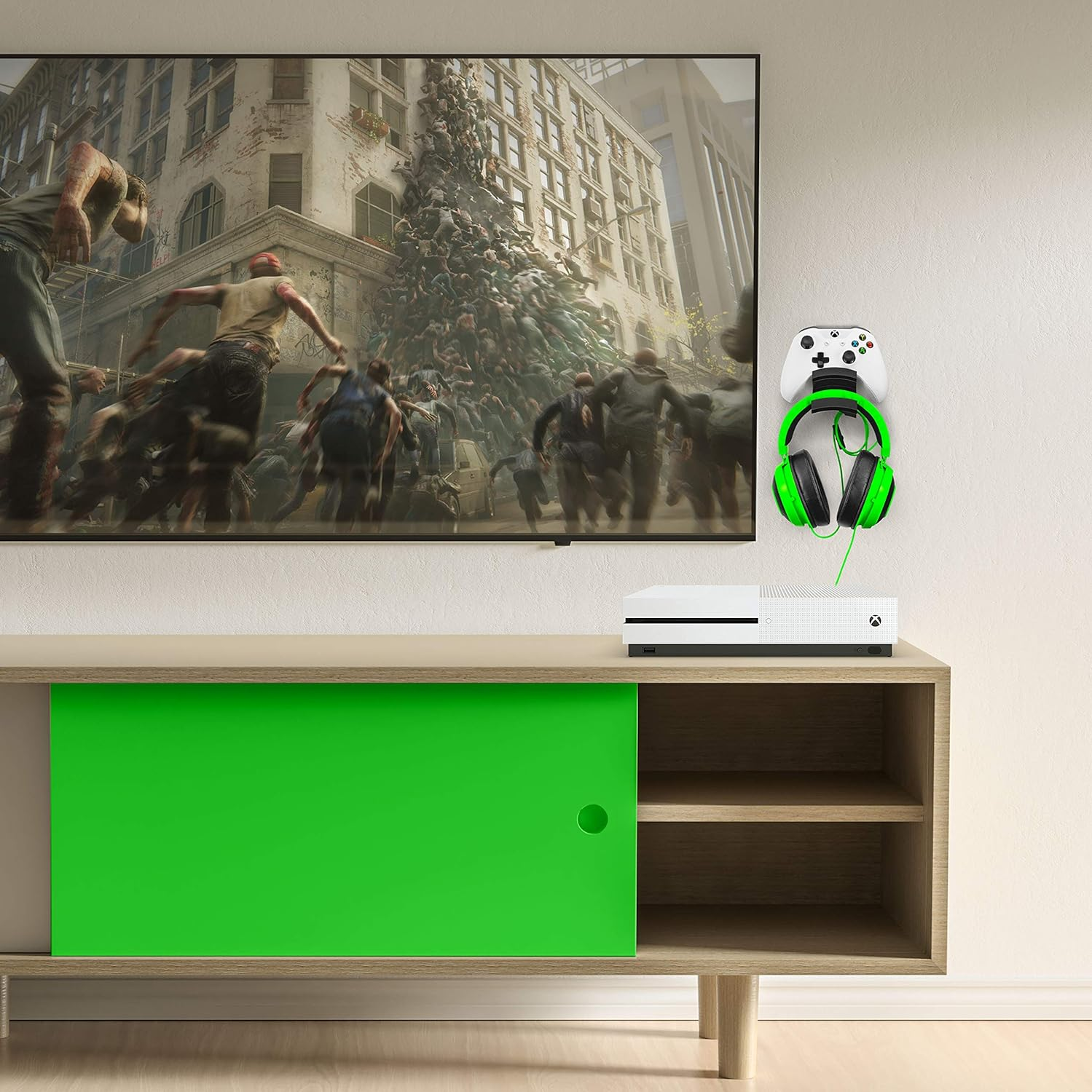 The Colossus - Gamepad Controller & Headphone Hanger Holder - Designed for Xbox ONE, PS4, PS3, Dualshock, Switch, PC, Steelseries, Steam & More by Brainwavz (Black) image number 3