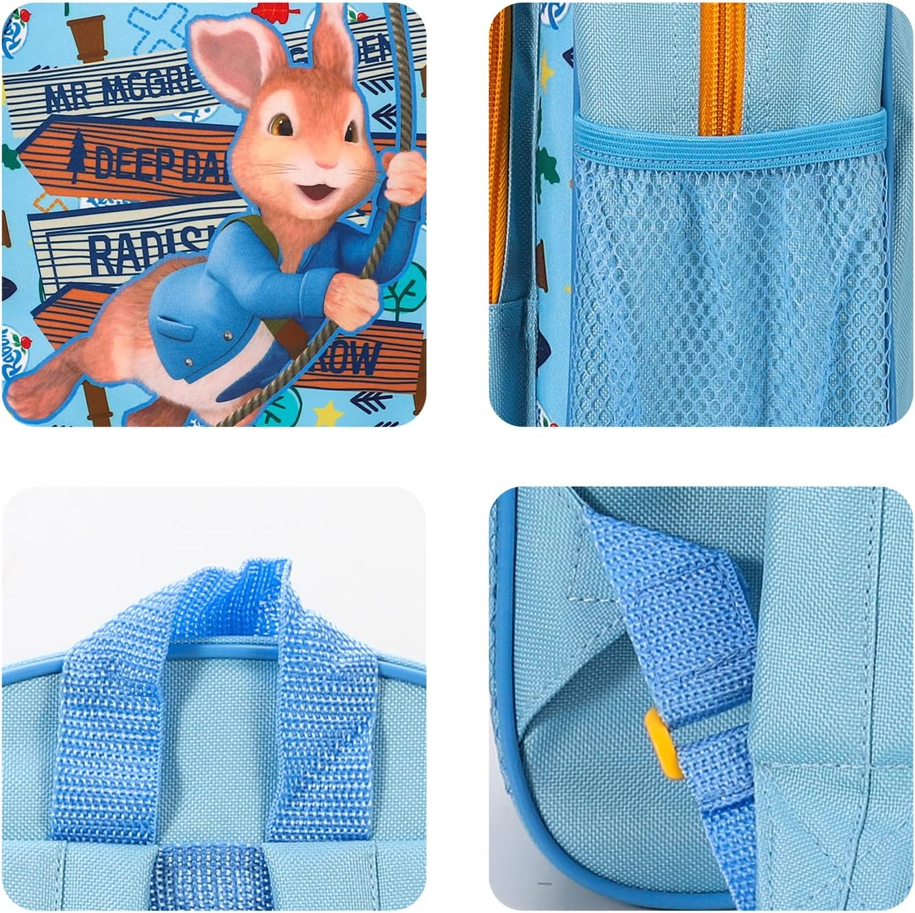 William Lamb Peter Rabbit Kids Childrens Premium Backpack School Travel Bag with Side Mesh Pocket and Front Zipped Pocket, Multicolour, 36.7Cm (Height), 26Cm (Width), 13Cm (Depth) (02915), image number 1