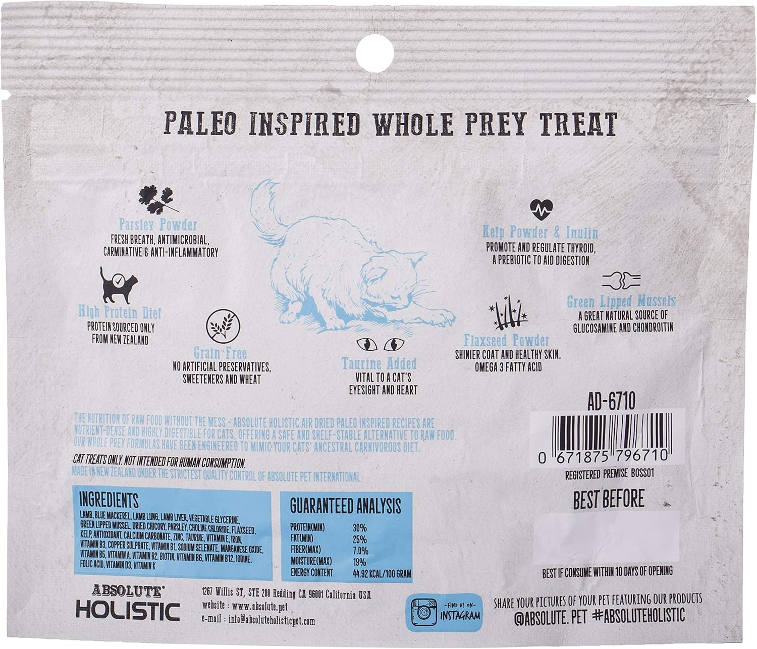 Absolute Air Dried Cat Treats 50 G image number 2