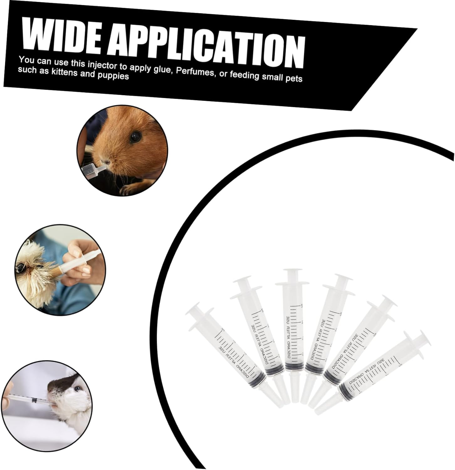 Anneome 20Ml Plastic Liquid Injector Syringe 10-Pack Food Measuring Injector for Glue Perfumes Essential Oils and DIY Projects image number 1