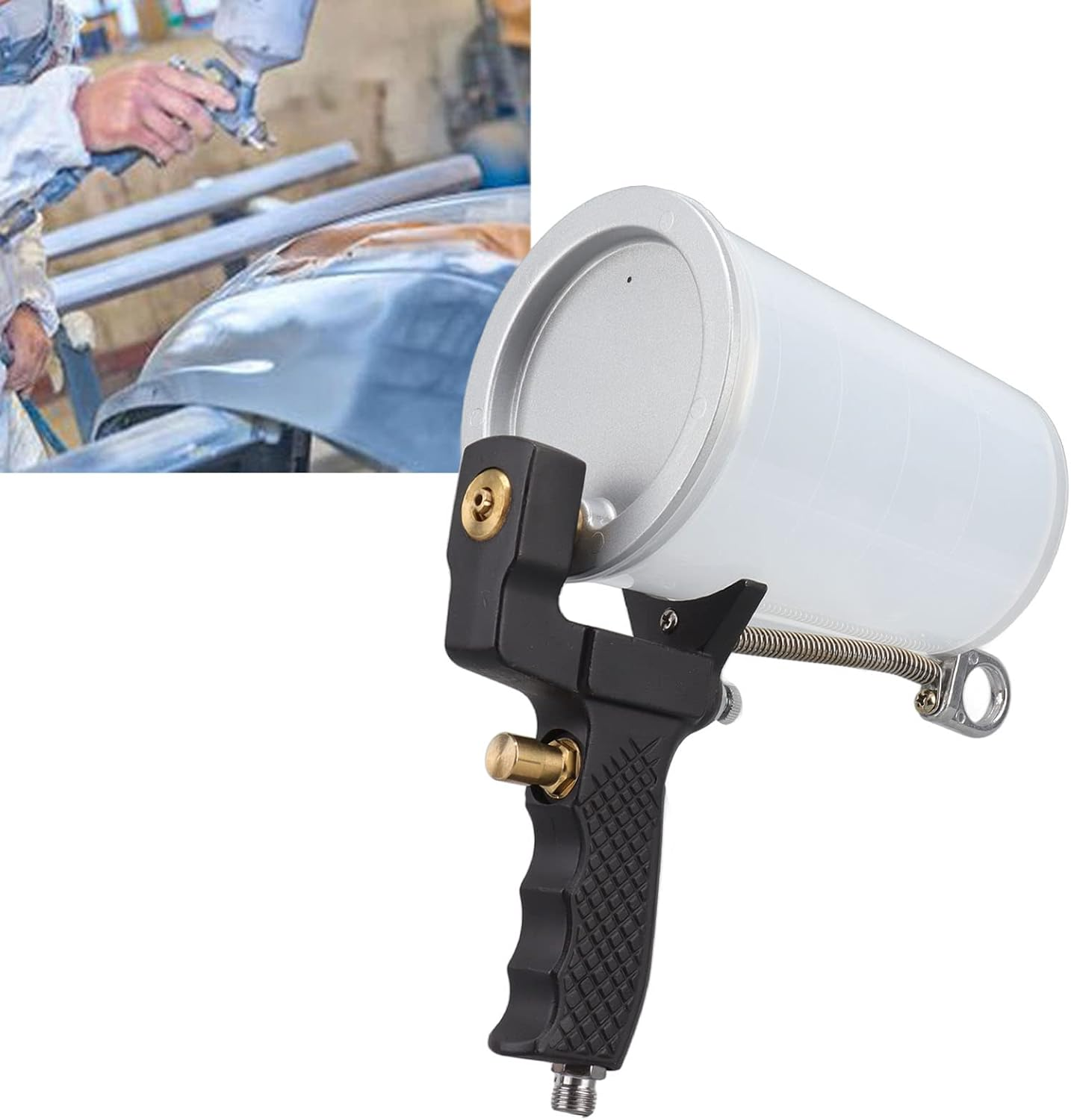 Gel Coat Spray Gun with Nozzle, Alloy Steel Construction, Large Capacity Cups image number 4