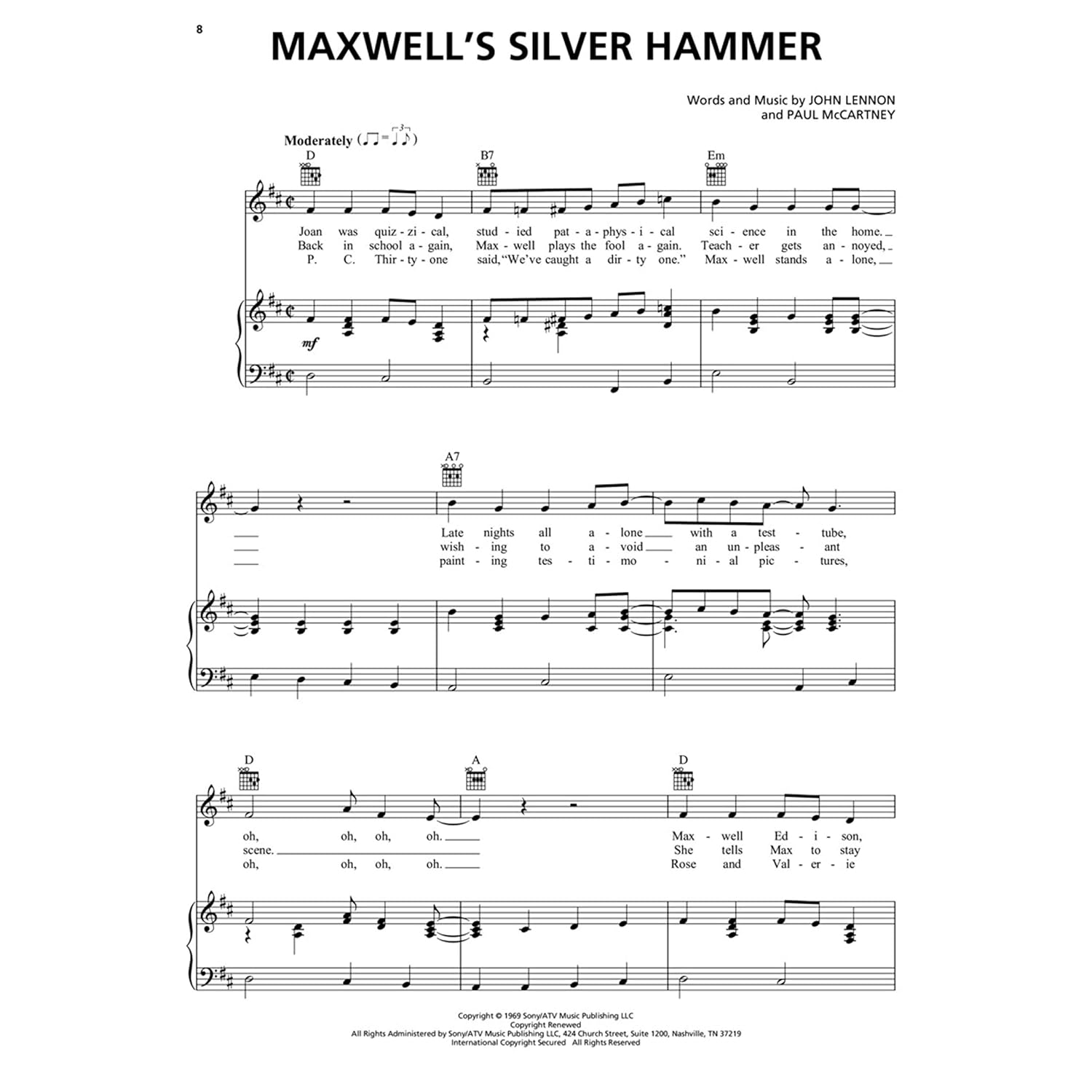 The Beatles - Abbey Road Pinao/Vocal and Guitar Chords