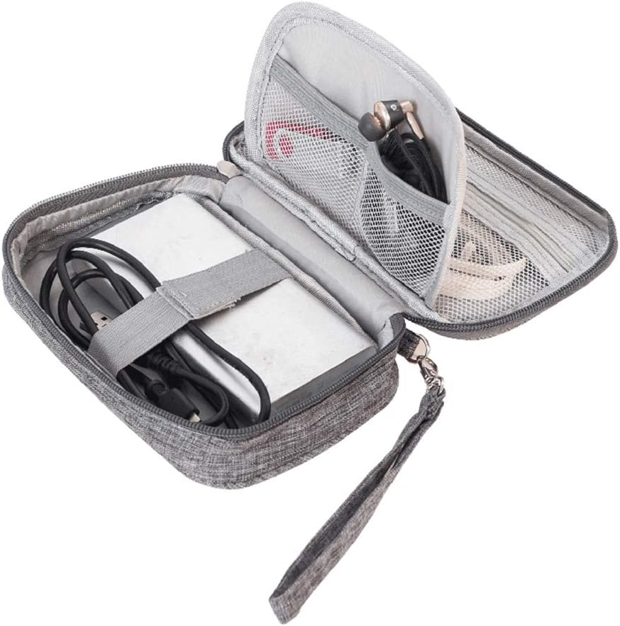 Portable Travel Electronics Accessories Storage Bag Universal Gadget Organizer Pouch for Passport,Usb Cable,Charger,Power Bank,Earphones,Sd Card and Hard Drive Etc image number 1