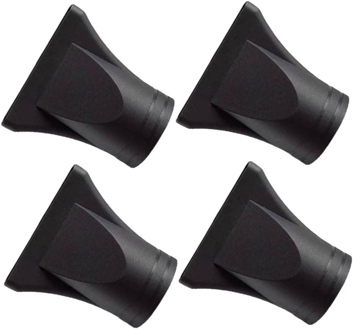 LOLIPPYY 4Pcs Professional Plastic Hair Dryer Nozzle Diffuser Hair Dryer Nozzle Attachment Concentrator Replacement Blow Flat Hairdressing Salon Styling Tool image number 1