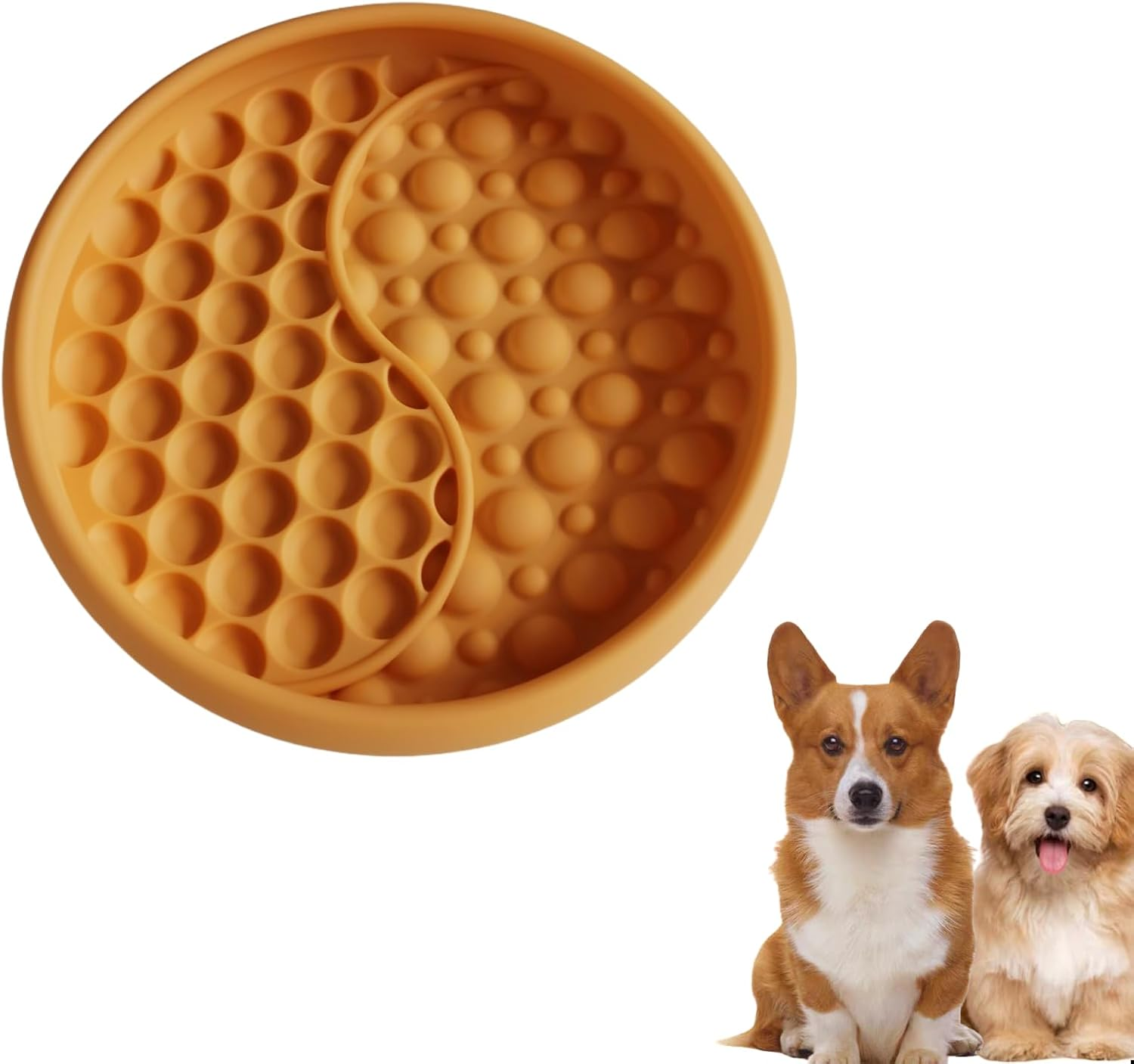 Kawlxpp Lick Mat for Dogs Silicone Lick Mats Dog Slow Feeder, Puppy Cat Licking Pad to Reduce Anxiety (Lt Blue, Small)