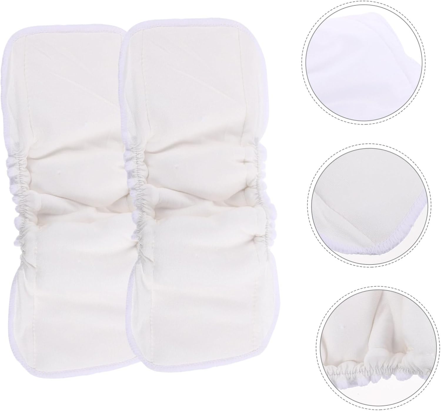 Generic 6Pcs Bamboo Charcoal Changing Mat Nappy Inserts Diapers Products Supplies Urinal Pads Bamboo Fiber White