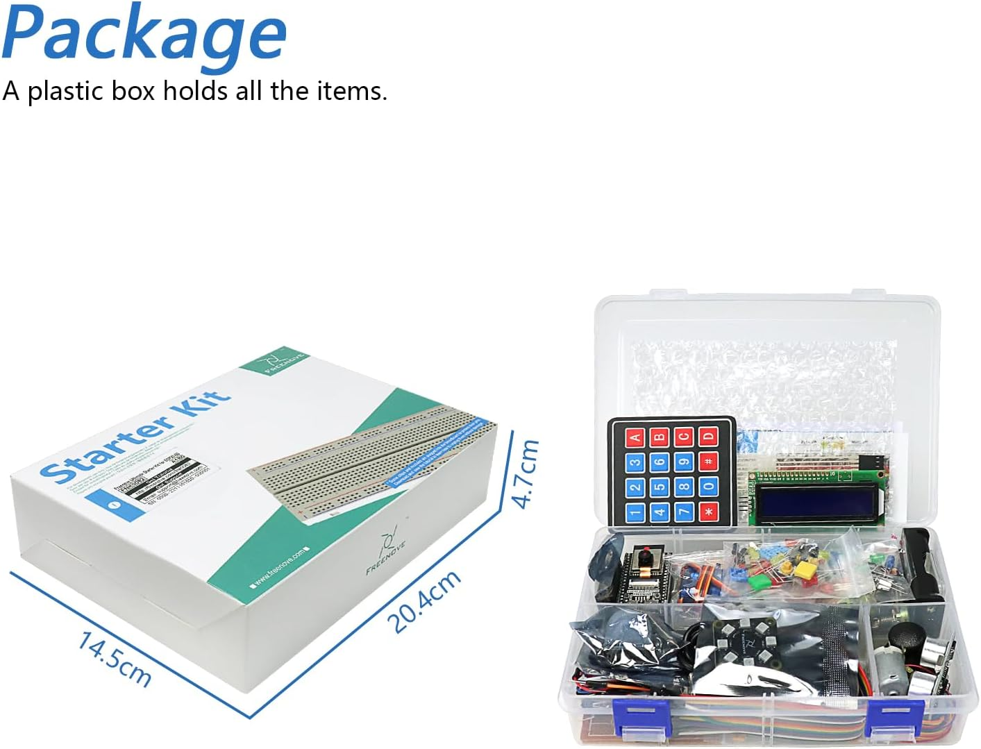 Freenove Ultimate Starter Kit for ESP32-S3 ESP32 S3 CAM (Included), Dual-Core 32-Bit 240 Mhz Microcontroller, Onboard Camera Wireless, Python C Java, 783-Page Detailed Tutorial, 243 Items 116 Projects