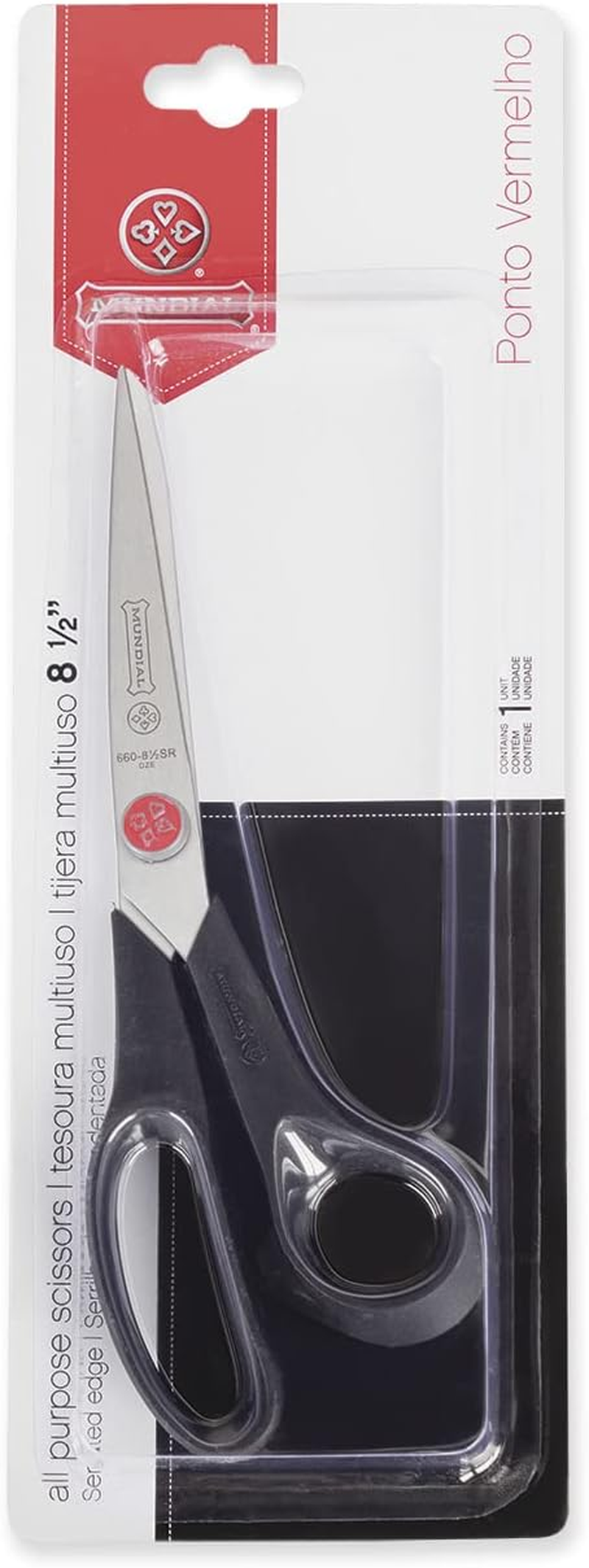 Mundial Serra Sharp Shears Dressmaking Scissor, 21 Cm Size