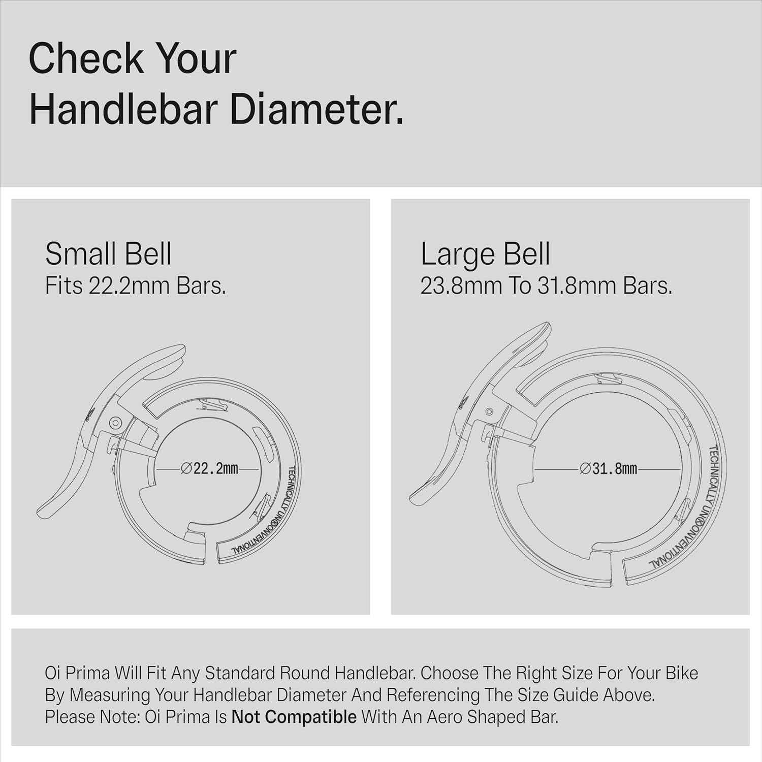 Knog Oi Prima Bike Bell &ndash; Loud 80Db Ring, Wrap-Around Design, WAVETEK Hammer, Durable Build, Easy Install &ndash; 2 Sizes to Ensure Correct Fit image number 3