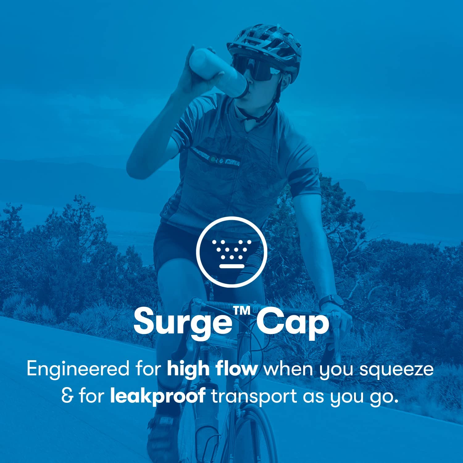 Polar Bottle Breakaway Insulated Water Bottle - BPA Free, Cycling & Sports Squeeze Bottle (Jersey Knit - Highlighter, 20 Oz) image number 6