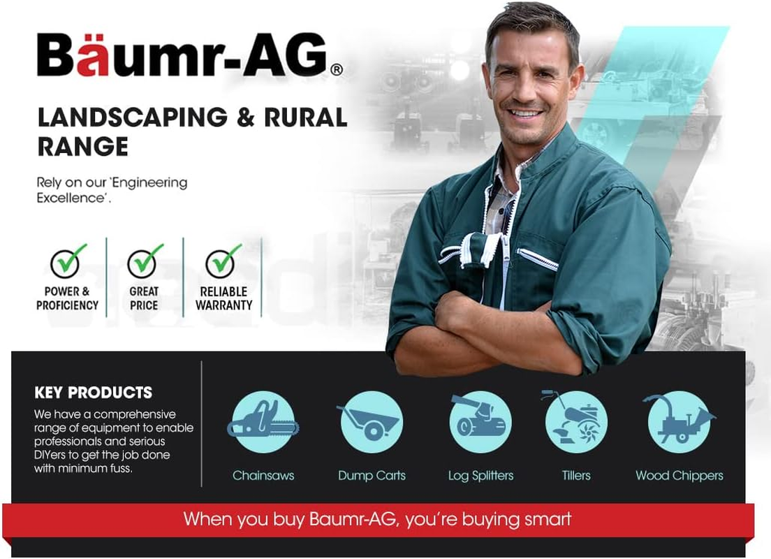 Baumr-Ag 45Cc Petrol Chainsaw, 18 Inch Bar Commercial E-Start Bar Chain Saw Tree Pruning, Pro-Series SX45 image number 4