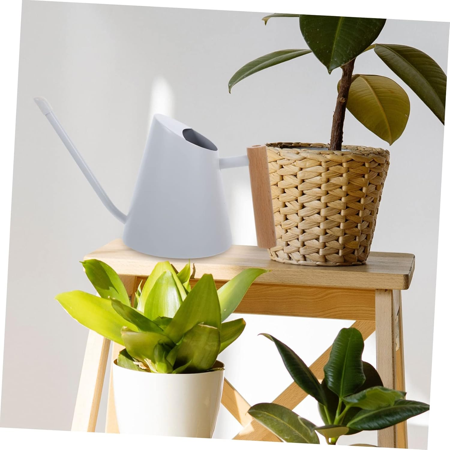 Ergonomic Handle Metal Watering Can Stainless Steel Kettle for Indoor Gardening image number 4