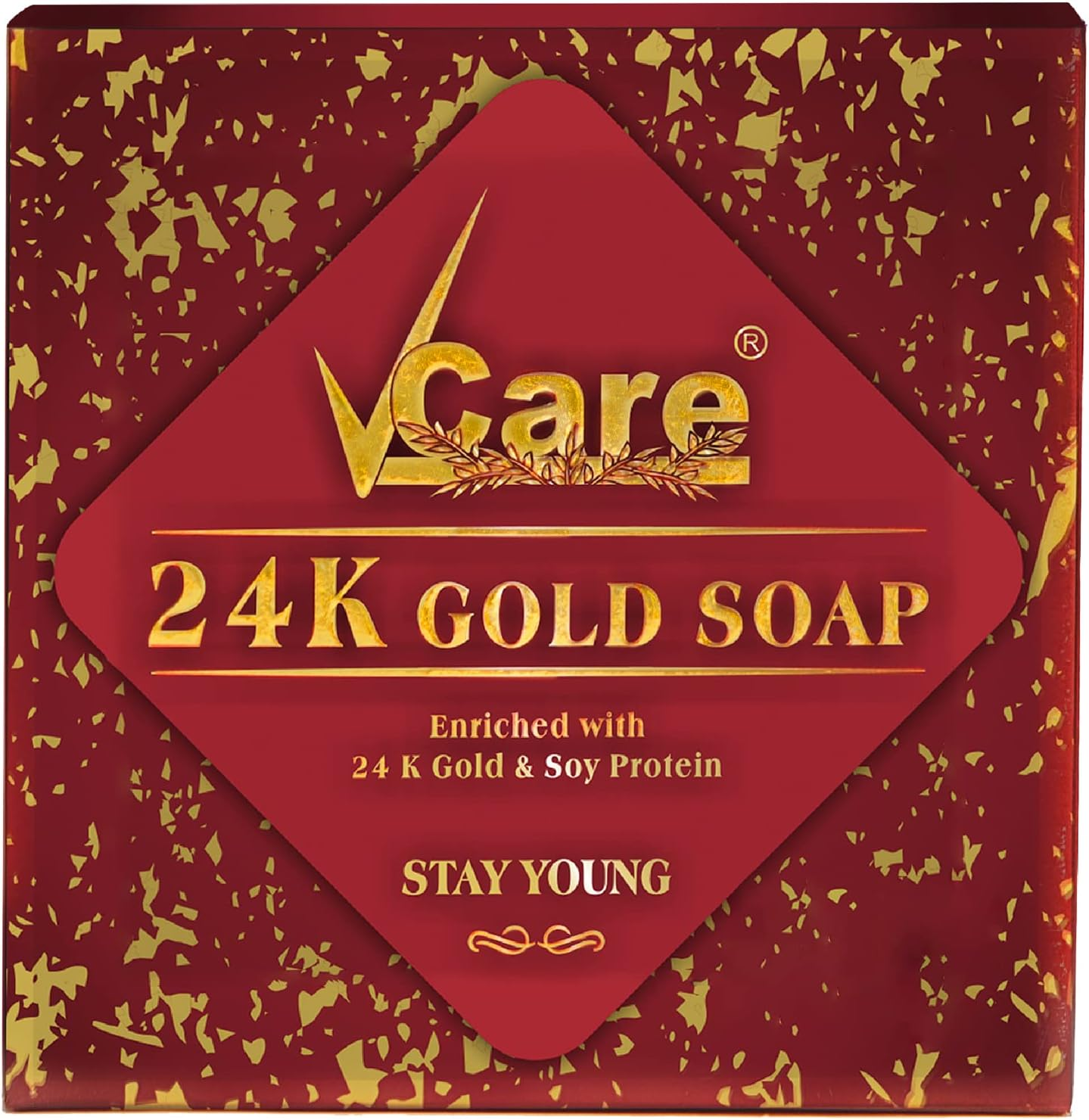 Vcare 24K Gold Soap, 125 Gm, (Pack of 2)