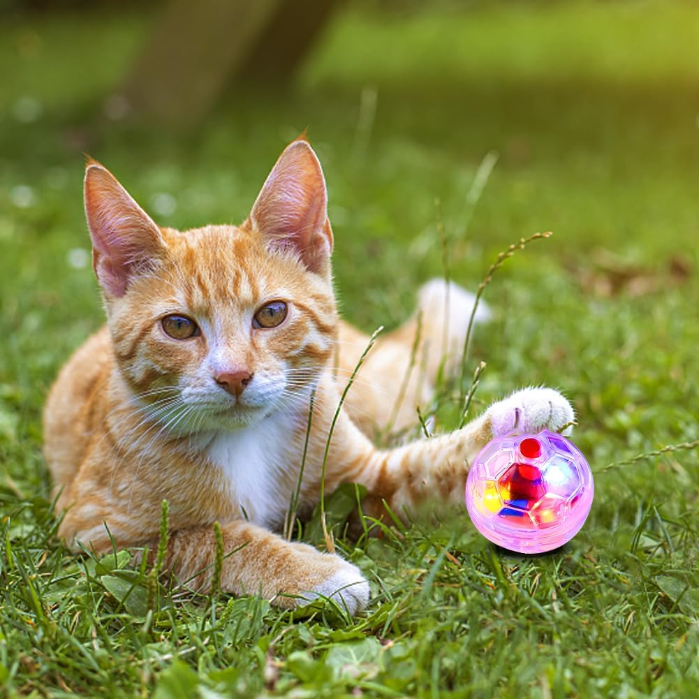 Pack of 6 Ghost Hunting Motion Balls, Ghost Hunting Cat Ball Movement Balls, Flashing Paranormal Equipment, Hunting Movement Light up Balls, Pet Toy, Cat Ball, Paranormal Equipment