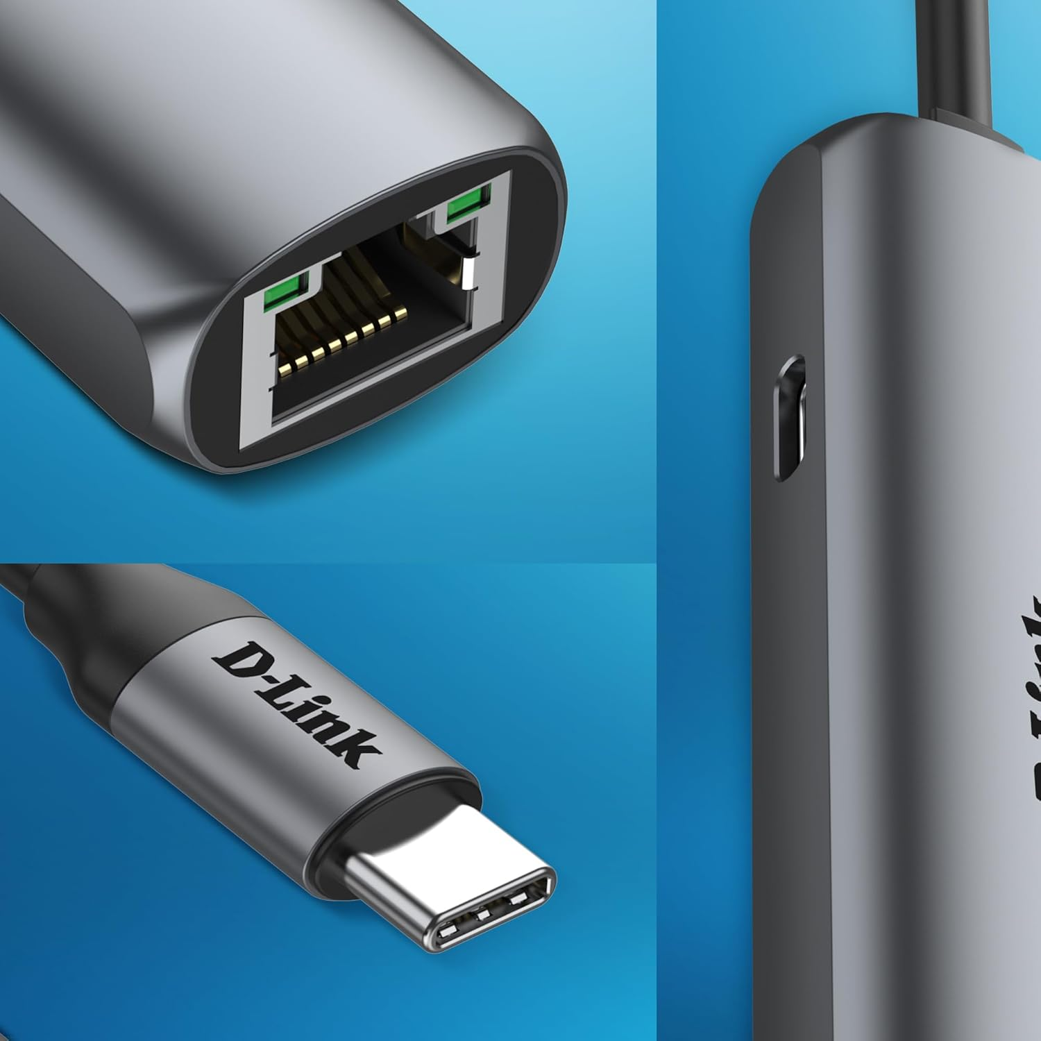 D-Link DUB-E255 USB-C to 2.5Gbps Ethernet Adapter &ndash; Thunderbolt 3/4 Compatible, Plug & Play Network Adapter for Mac, Windows, Ipados & Android &ndash; Supports Power Delivery 100W, Gigabit & USB-C Devices image number 1