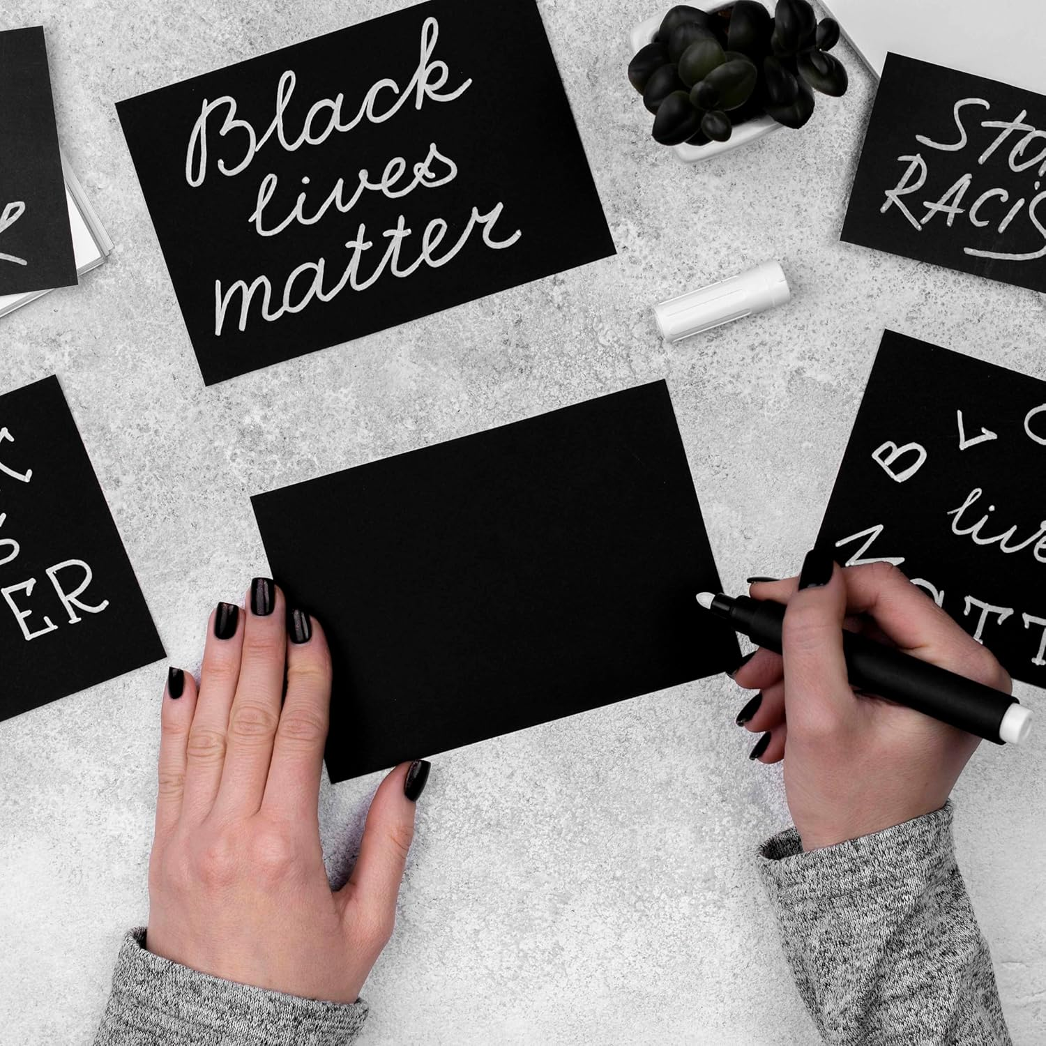 50 Sheets A4 Black Cardstock Paper for DIY Projects and Crafts - 250Gsm Thick Black Cardstock for Printing, Drawing, and Invitations. Size 297X210Mm, Compatible with Laser and Inkjet Printers