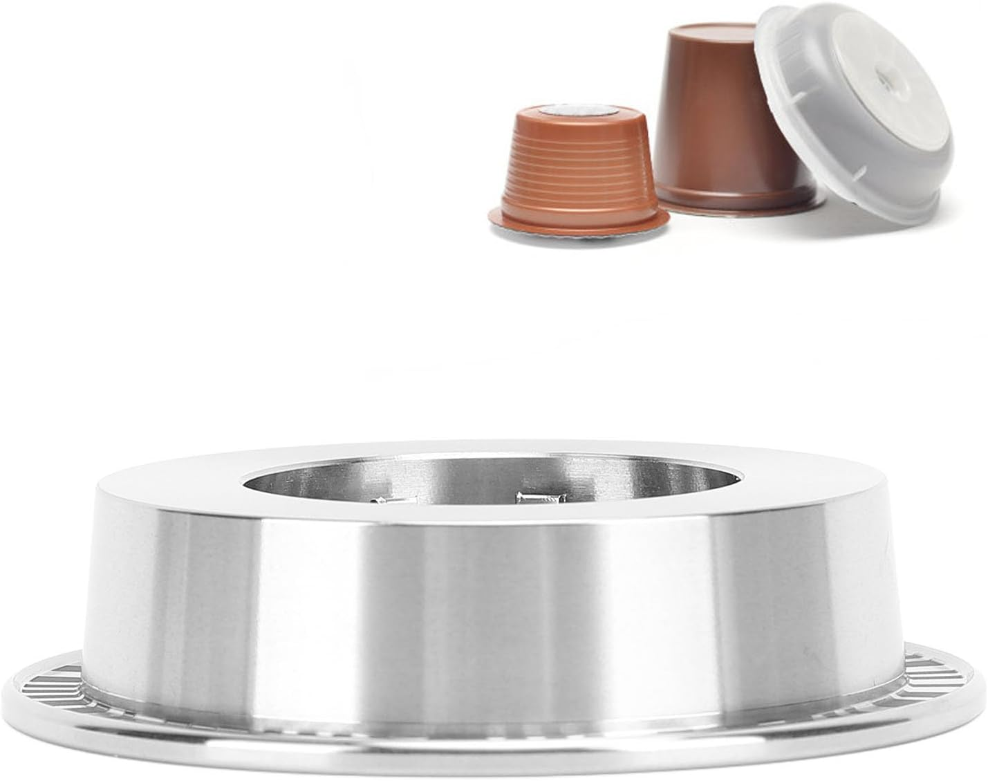 Reusable Coffee Pods Adapter for Vertuo and Original Series Machines, Stainless Steel Coffee Capsule Converter Holder, Espresso Pod Converter Holder image number 6