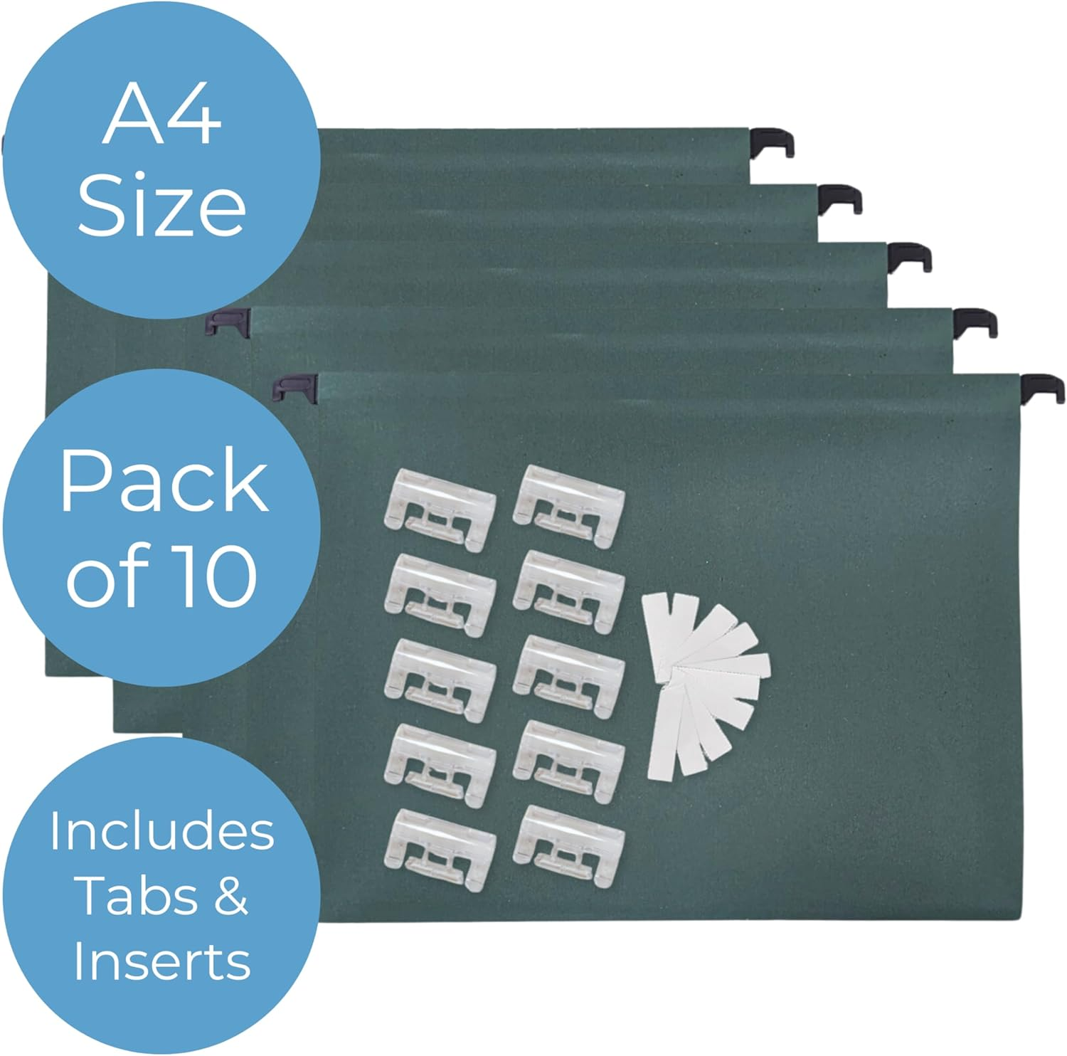 Cathedral A410 Suspension Files, A4, Green, 10 Pack image number 3