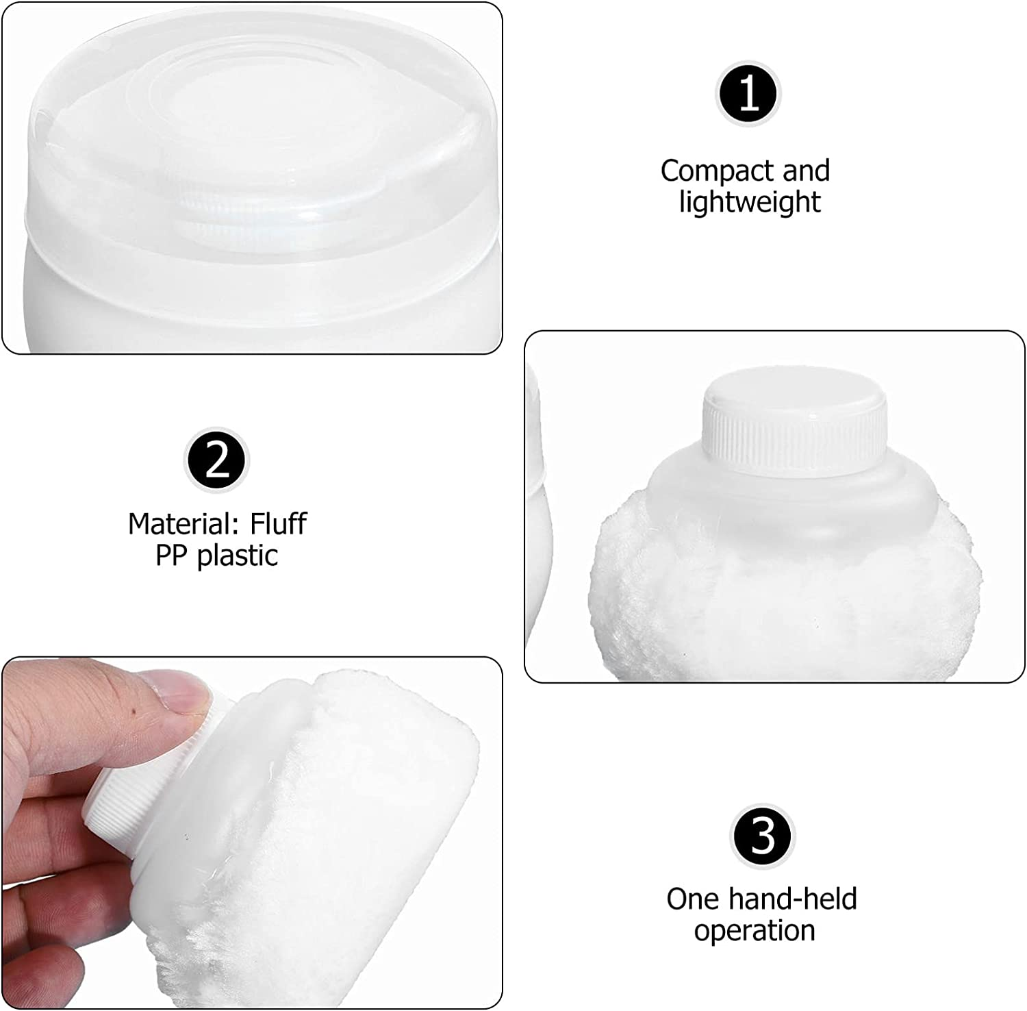 Zerodeko Portable Baby Powder Puff with Handle for Talcum Body Application Soft Kids Body Powder Puff for Bath Time Even and Gentle Coverage image number 4