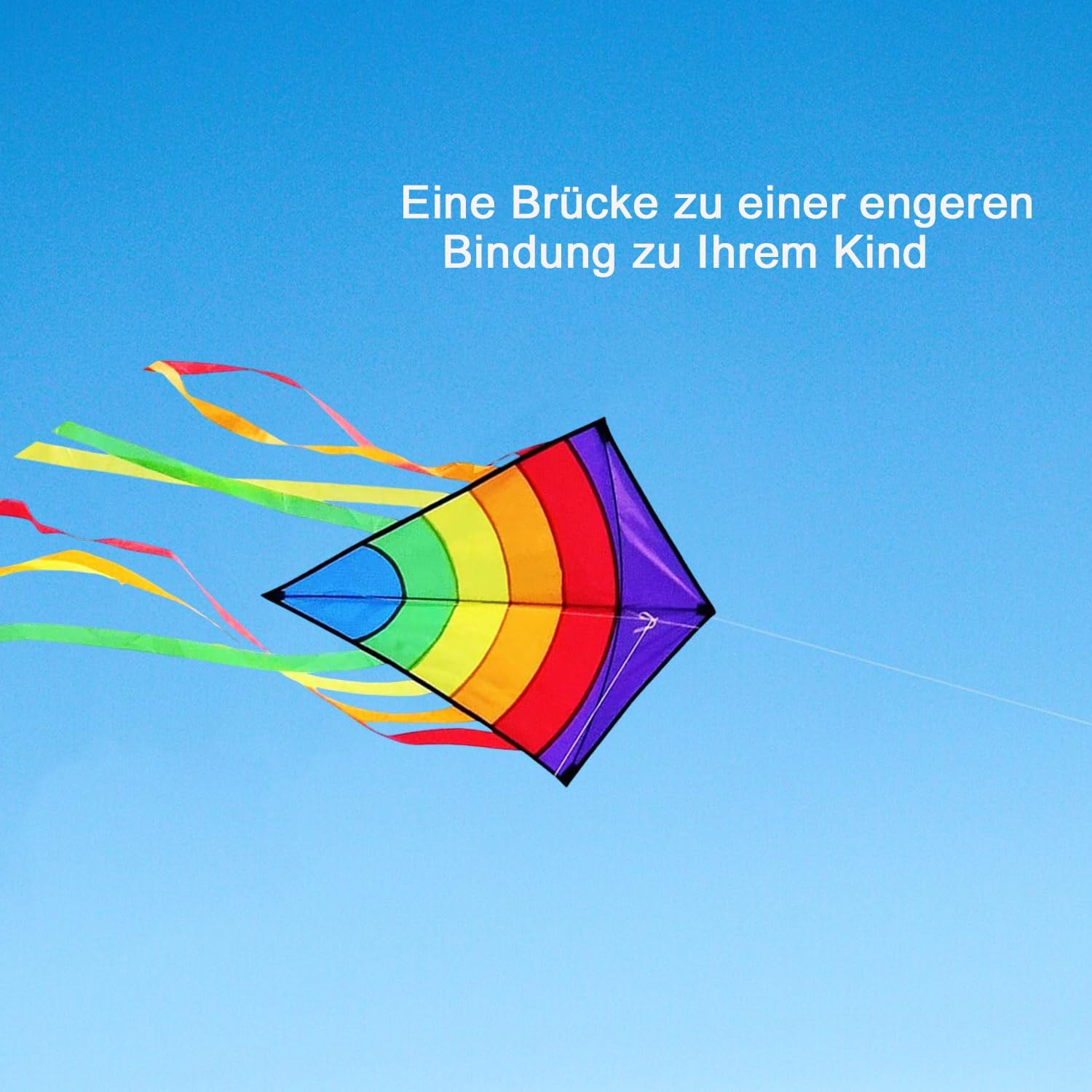 Voarge Dragon Adult Rainbow Eddy Diamond Dragon Flight Kite Outdoor Toy with 80 M Kite String for Games and Outdoor Activities image number 5