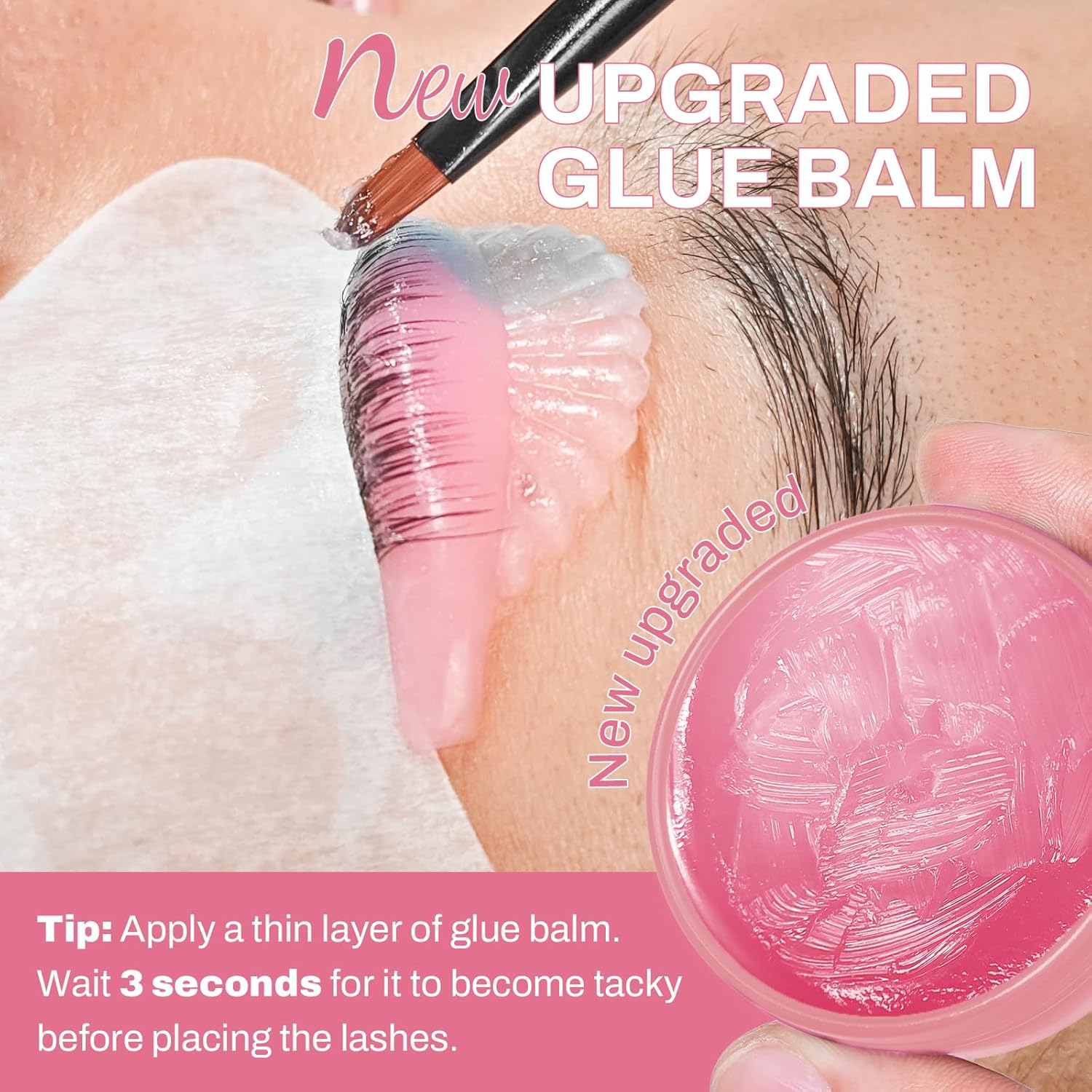 Lomansa Eyelash Lift Kit for Women At-Home Lash Perm Kit with Natural Curls, Salon & DIY Use (With Lash Lift Balm Glue) image number 3