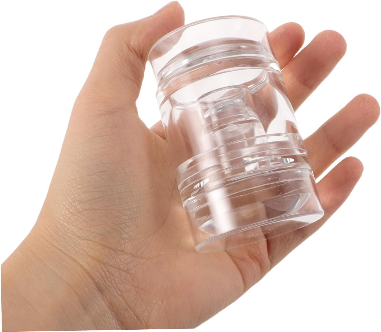 SOESFOUFU 2Pcs Nail Stamping Silicone Stamper Transparent French Tip Manicure Tool Portable Soft Jelly Printer for DIY Nail Art Salon Use image number 4