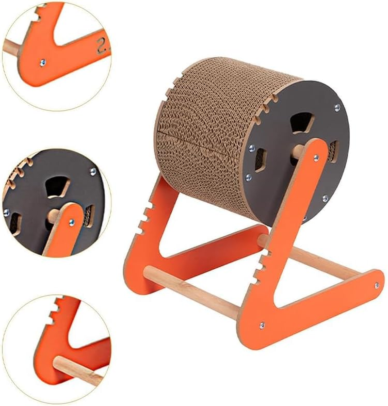 Cat Scratching Board Scratching Ball Toy Cat Scratch Post Rotating Cat Wheel Toy for Kitty Small Animals Kitten Exercise image number 2