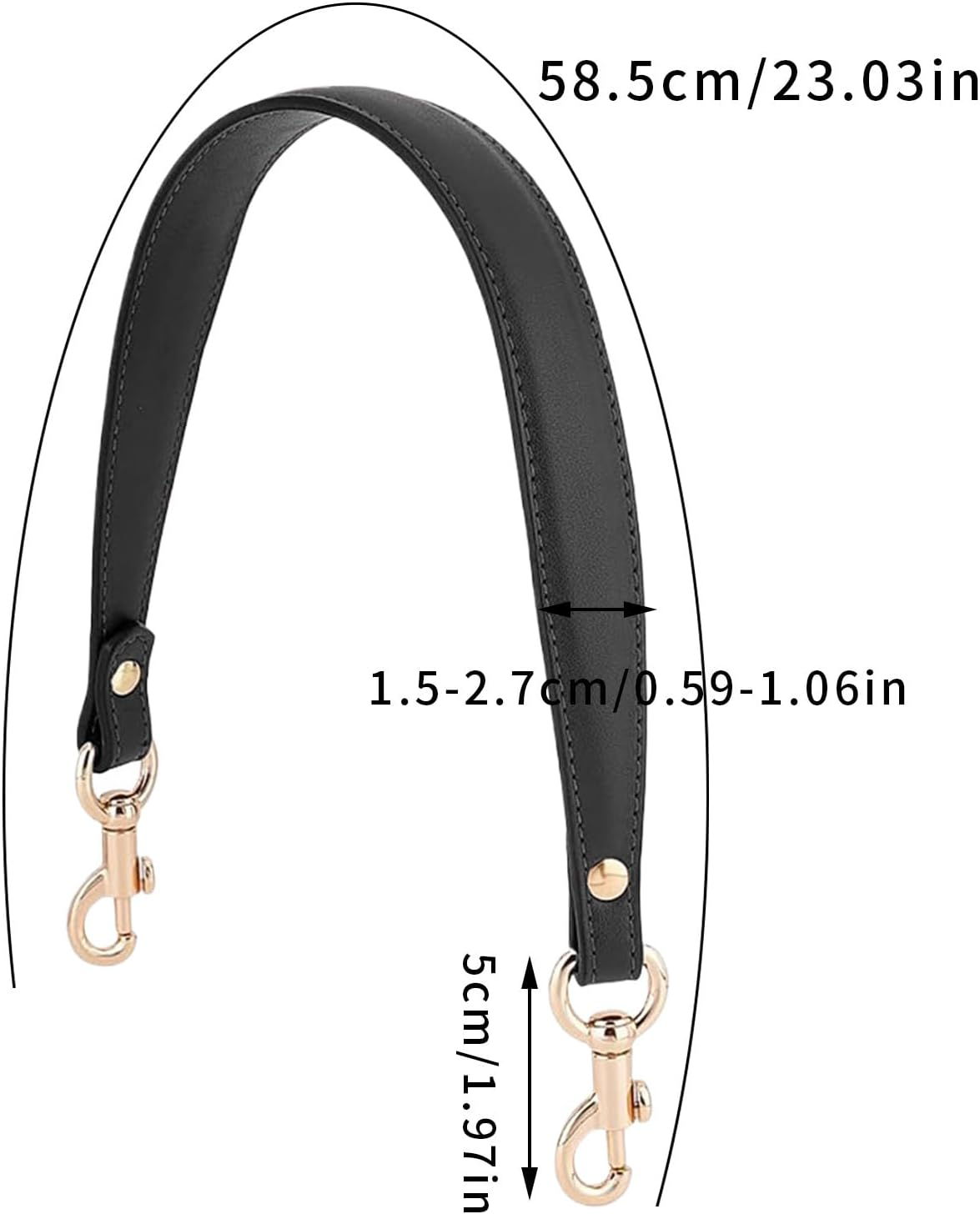 Find It Replacement Leather Made of Leather Shoulder Strap for Shoulder Strap, Pocket Sized | Sturdy Handle for Women, Men, Adults, Mother and Wife, Everyday Practical Life