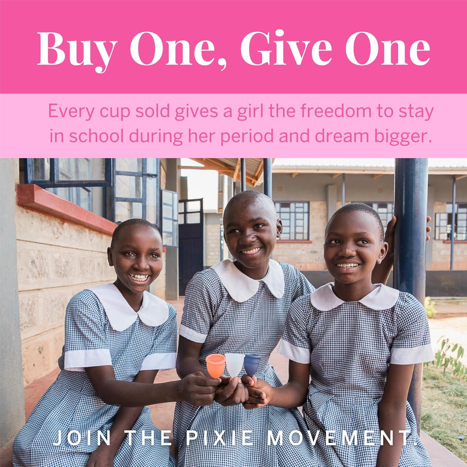Pixie Menstrual Cup - No Metals or Toxins - 100% Medical-Grade Silicone - Ranked 1 for the Most Soft Reusable Period Cup - Wear 12 Hours - Tampon Alternative - Buy One We Give One (Small) image number 4
