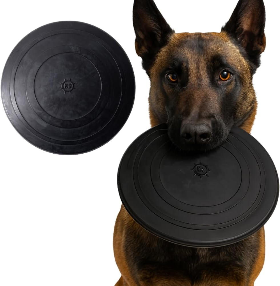Indestructible Dog Frisbee - Lifetime Guarantee - Tested by Pitbulls, German Shepherds, Other Aggressive Chewers & Large Dogs - Tough Strong Durable Natural Rubber - Safe & Non-Toxic image number 2