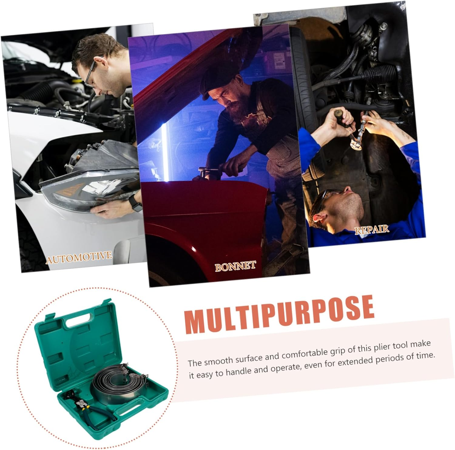 BUGUUYO Engine Piston Ring Pliers Compression Kit Car Truck Automotive Piston Ring Installation Tools