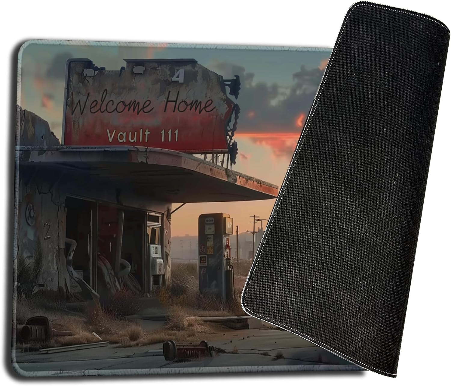 Welcome Home Vault 111 Custom Art Card Game Playmat - Compatible with Mtg'S Fallout Commander Decks - for Commander and Other Trading Card Games image number 3